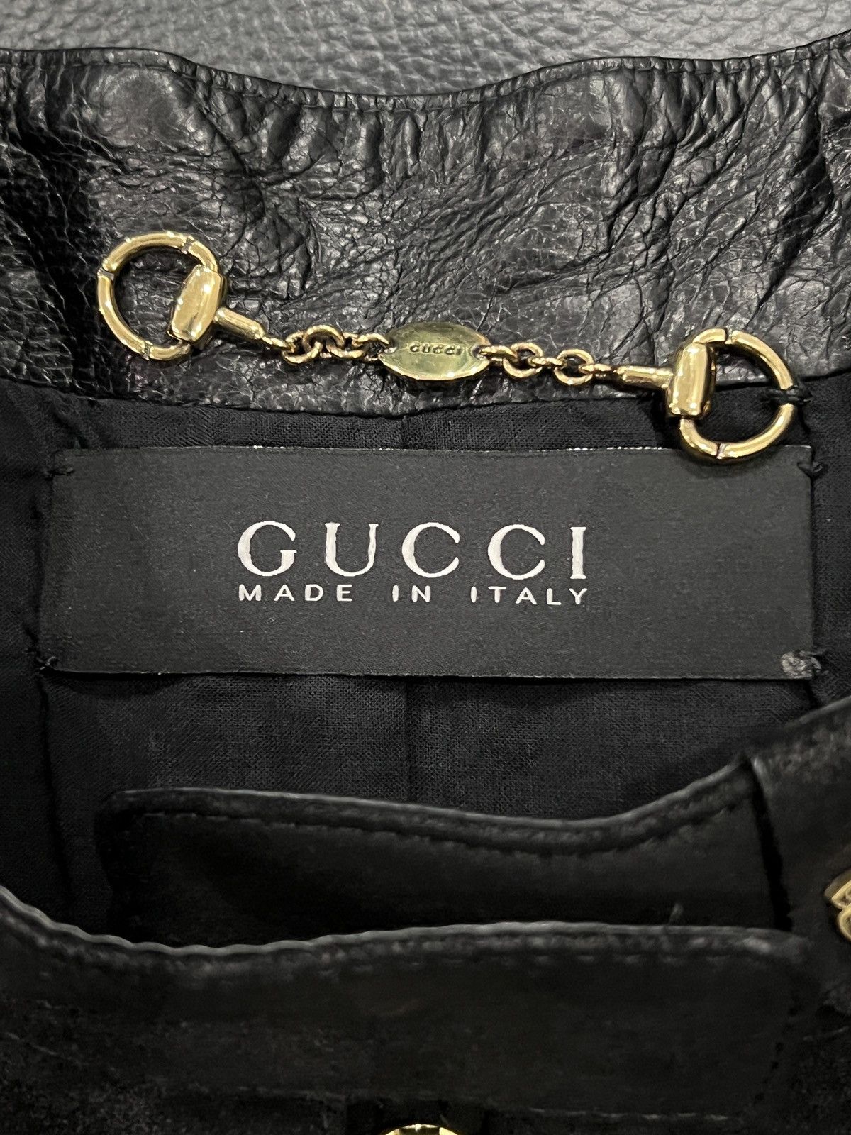 Gucci Gucci by Tom Ford 2000s Paneled Leather Biker Jacket Size US S / EU 44-46 / 1 - 11 Thumbnail