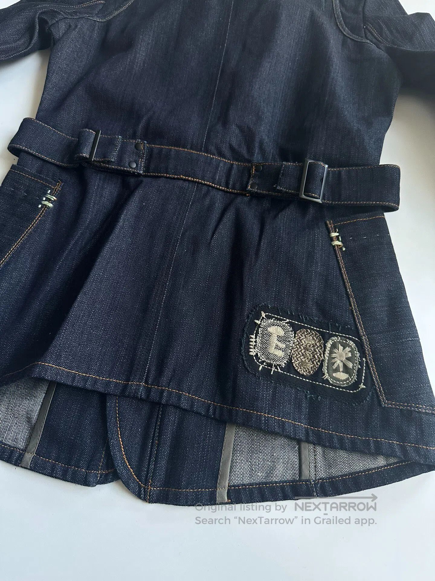 Marithe + Francois Girbaud MARITHE FRANCOIS GIRBAUD Women's denim jacket| Size S / US 4 / IT 40 - 4 Thumbnail