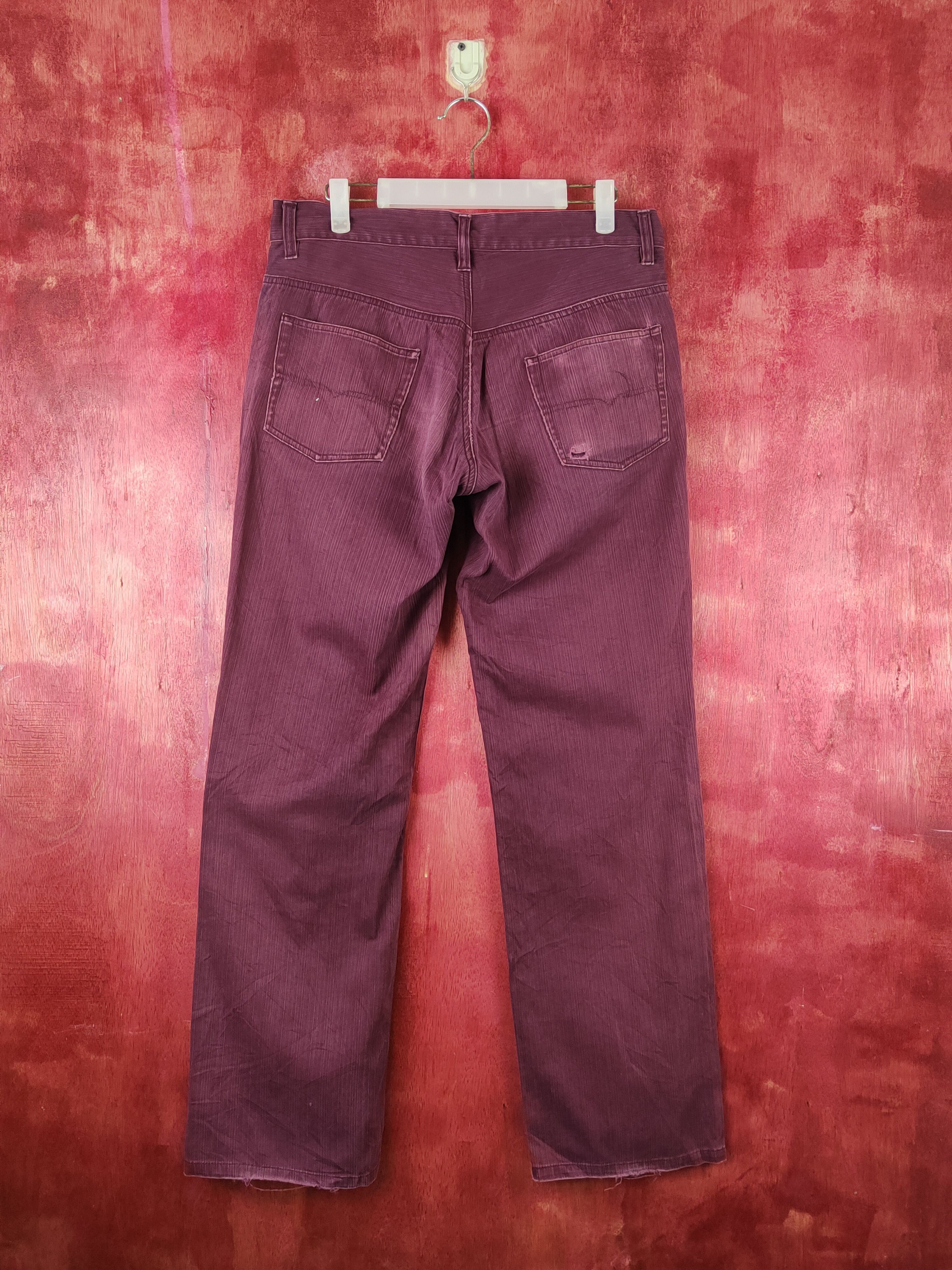 Japanese Brand Klein Plus Homme Purple Faded Multipocket Jeans #S1760 Size 33" - 7 Thumbnail
