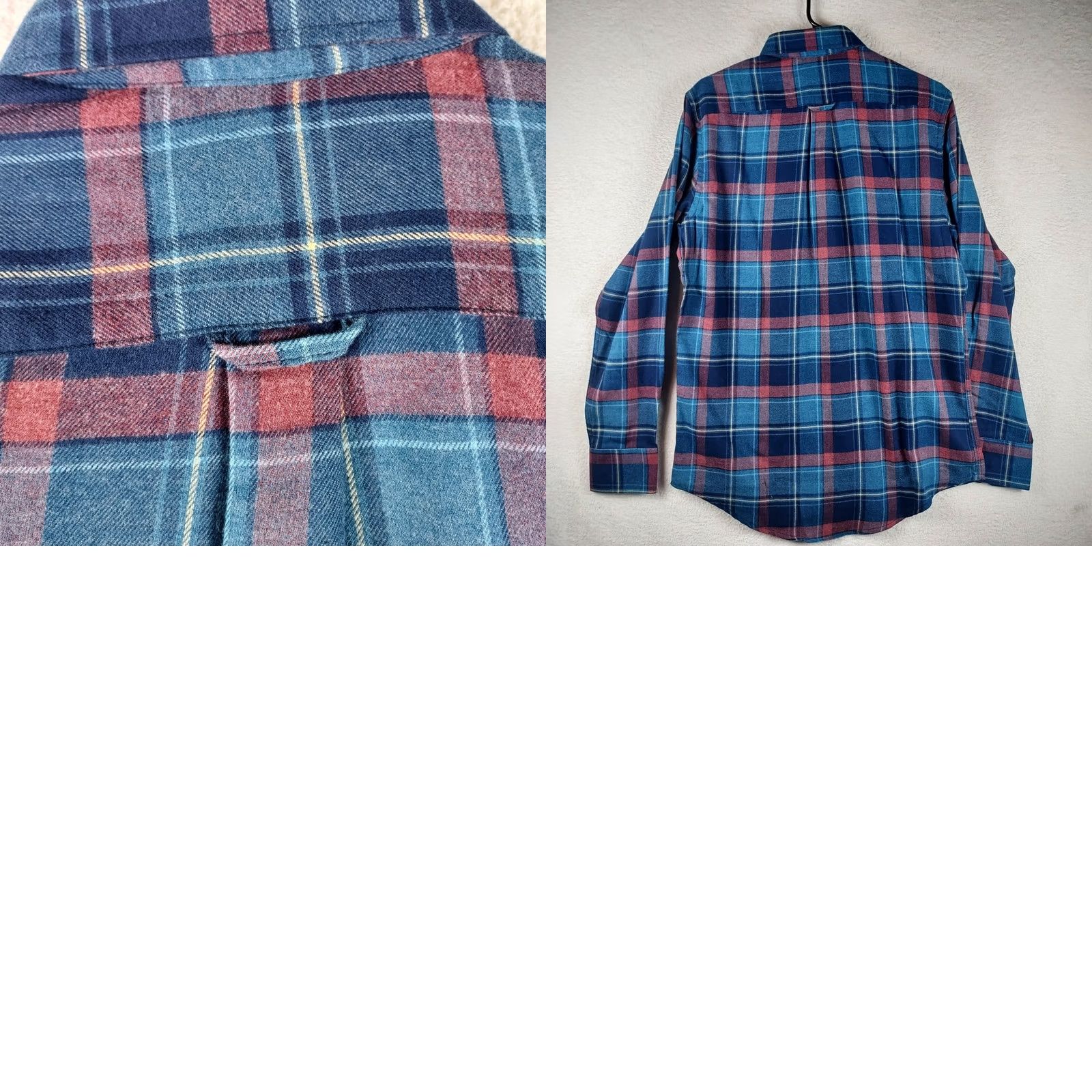 Izod VINTAGE IZOD Men’s Plaid Flannel Shirt Small Blue Red Button-Down Long Sleeve NWT Size US S / EU 44-46 / 1 - 9 Thumbnail