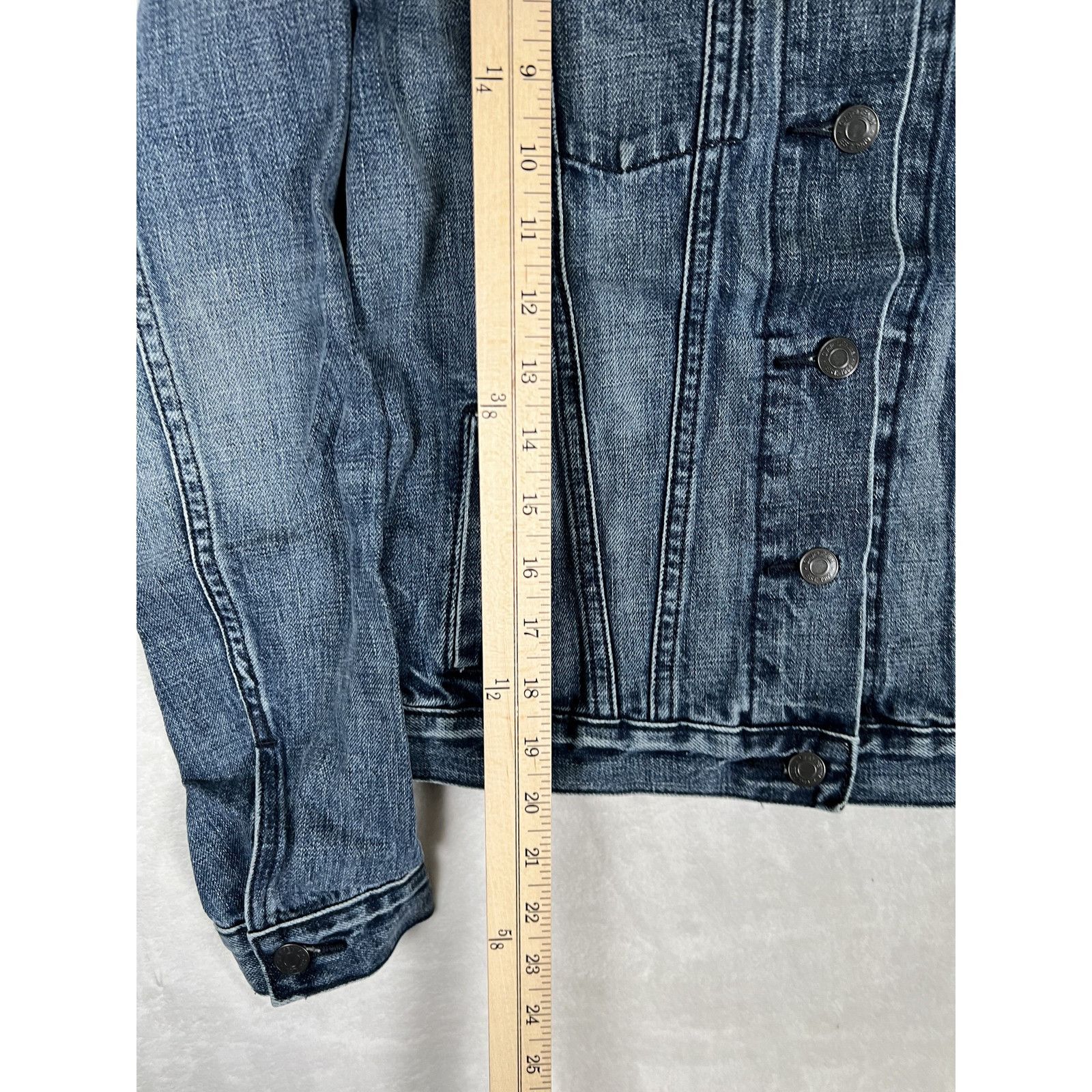 Gap Gap 1969 Jean Jacket Womens XS Blue Denim Trucker Button Fro Size XS / US 0-2 / IT 36-38 - 10 Thumbnail