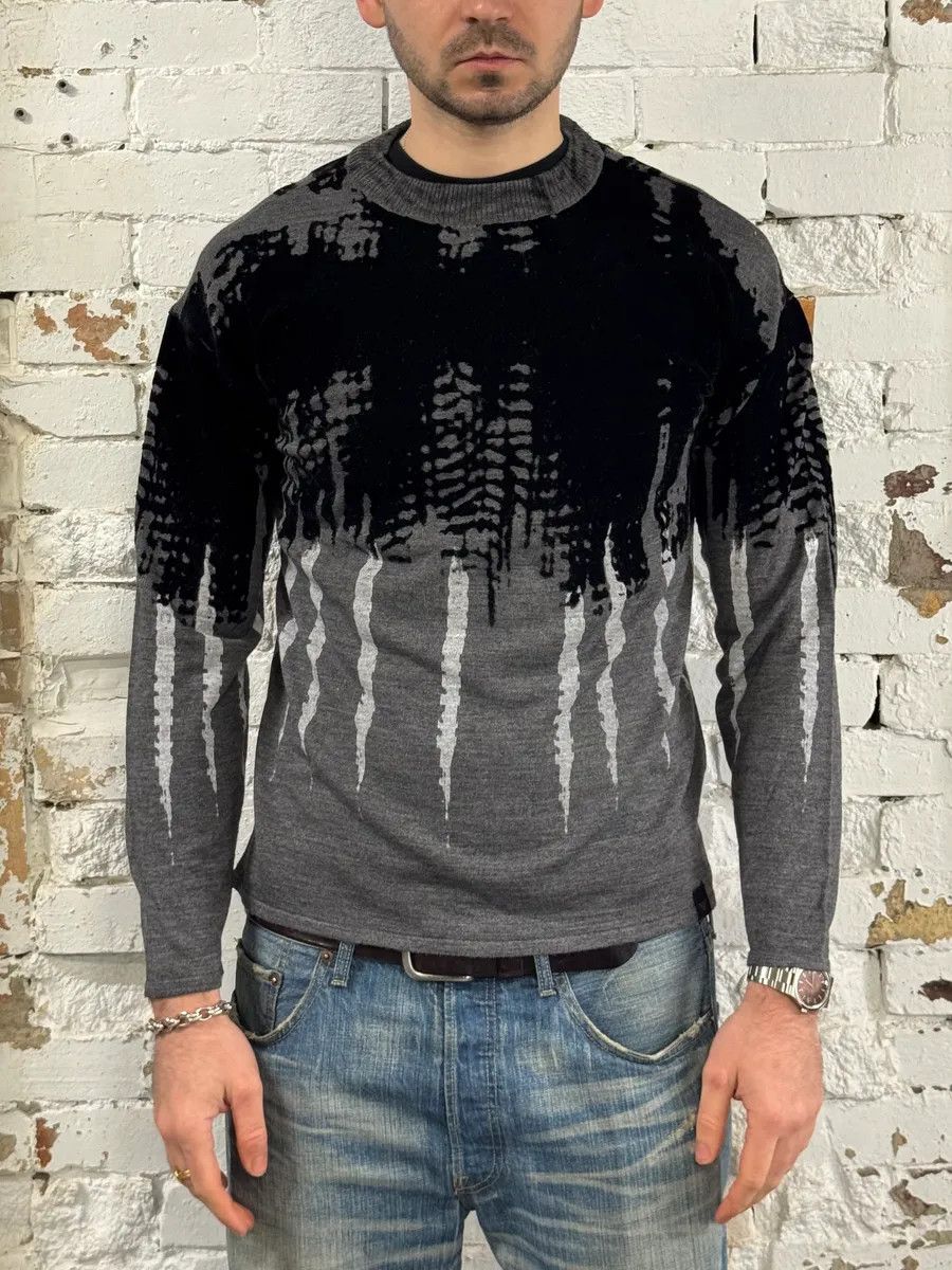 Emporio Armani FW2014 Emporio Armani Abstract Skyscrapers Grey Sweater Size US M / EU 48-50 / 2 - 4 Thumbnail