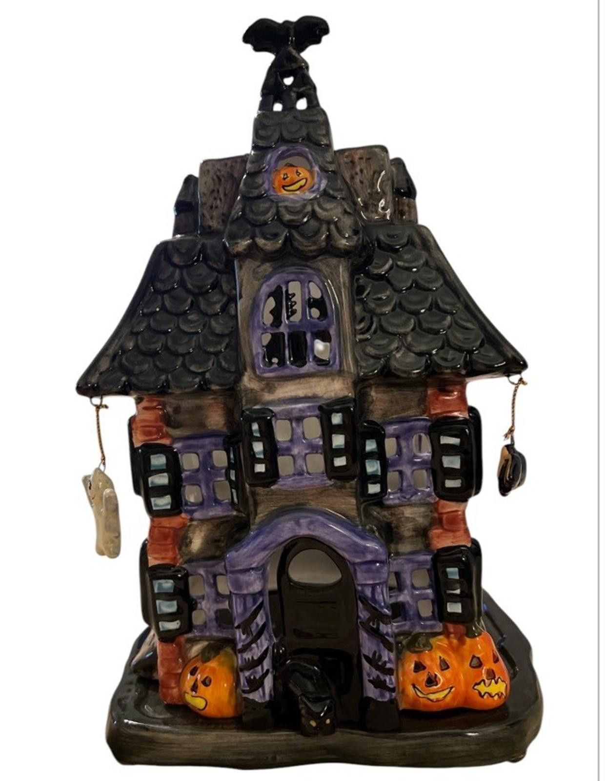 Element Halloween Ceramic Haunted House Luminary Elements Votive Size ONE SIZE - 3 Thumbnail