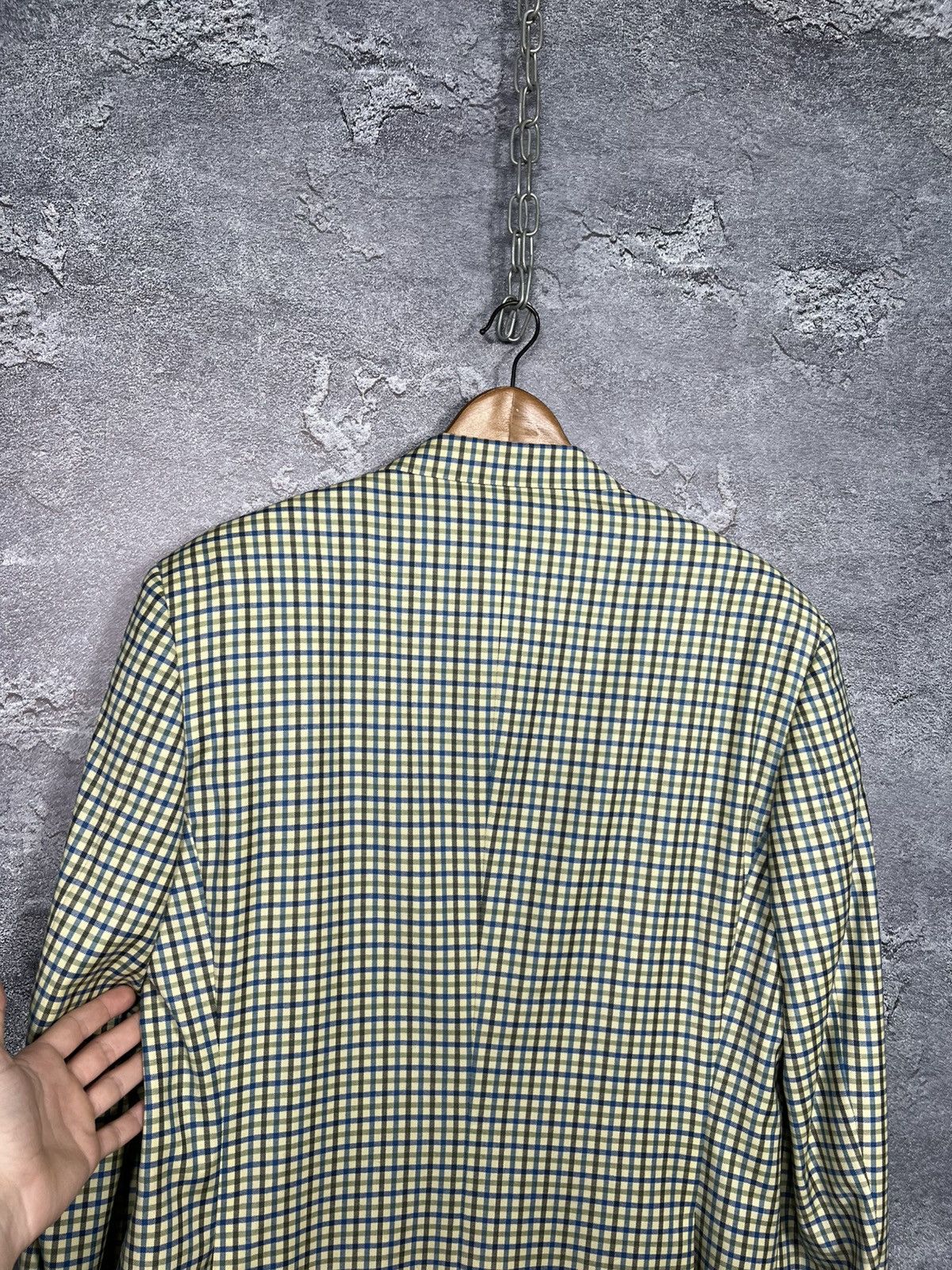Ermenegildo Zegna Vintage Ermenegildo Zegna Super 100s Wool Checkered Blazer Size 52R - 17 Thumbnail