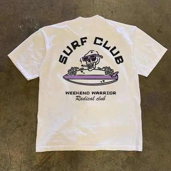 Japanese Brand White Loose Casual Printed Short Sleeve T-Shirt Size US M / EU 48-50 / 2 - 1 Thumbnail