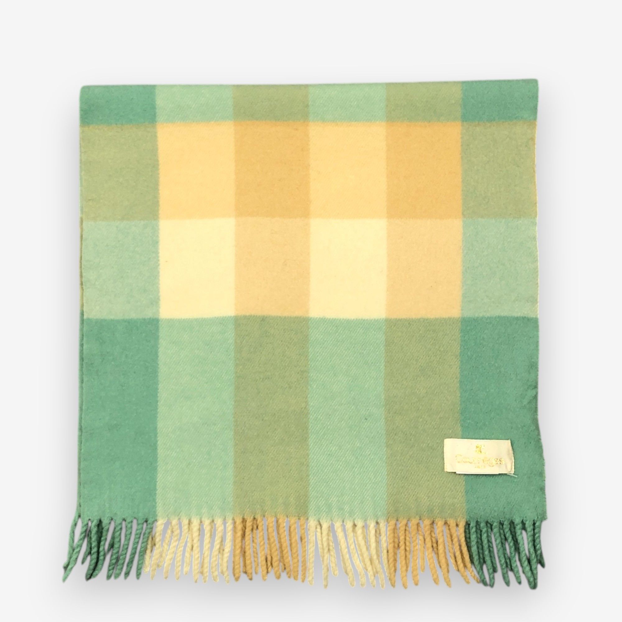 Courreges Vintage Courreges Scarf Muffler Wool Plaid Scarves Size ONE SIZE - 2 Thumbnail