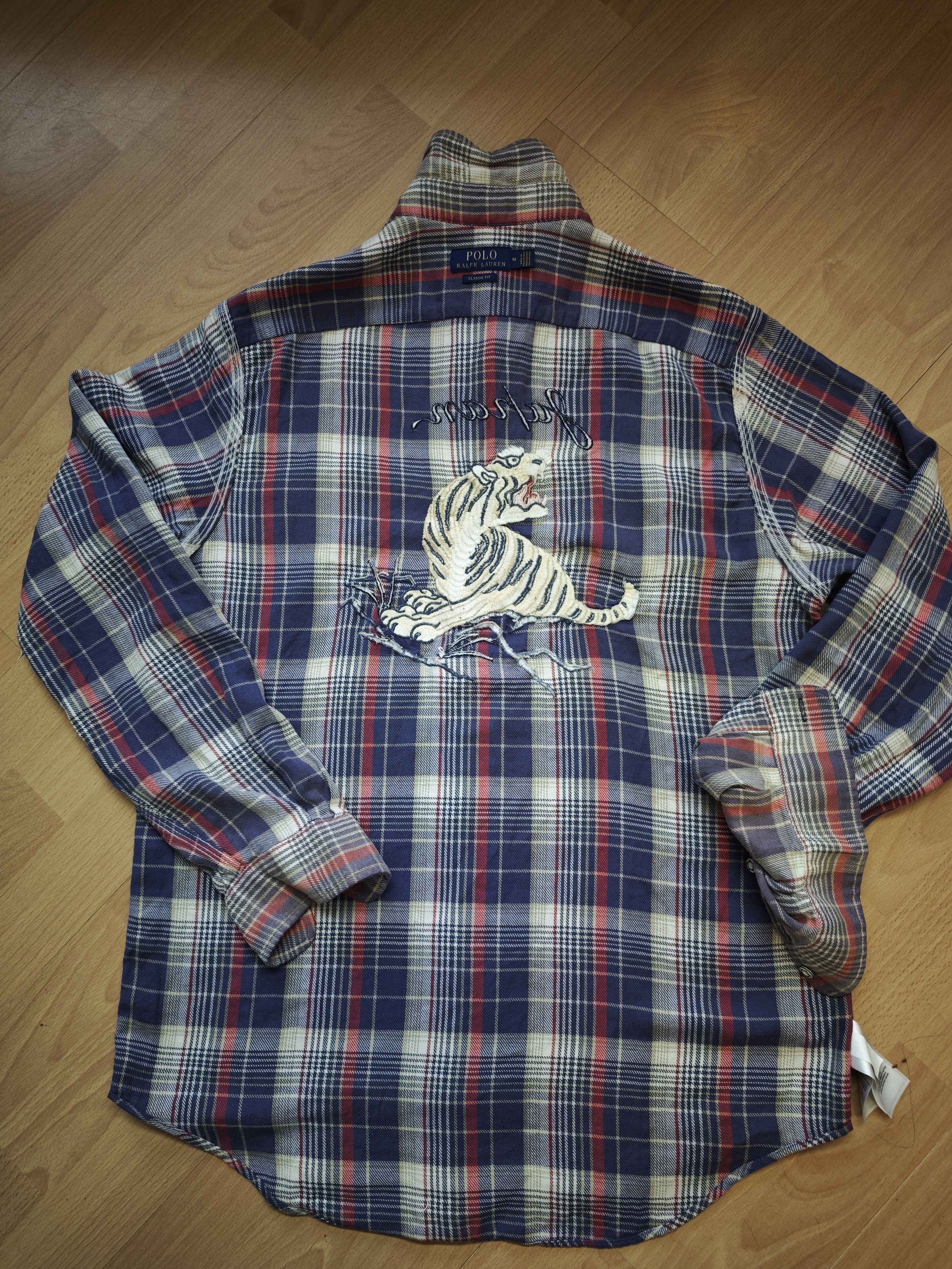 Polo Ralph Lauren Polo Ralph Lauren Plaid Embroidered Japan Tiger Flannel M Size US M / EU 48-50 / 2 - 6 Thumbnail