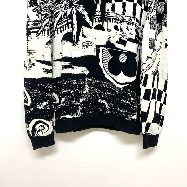 Louis Vuitton LOUIS VUITTON size 5l Classic Black and White Puzzle Hoodi Size US M / EU 48-50 / 2 - 3 Thumbnail