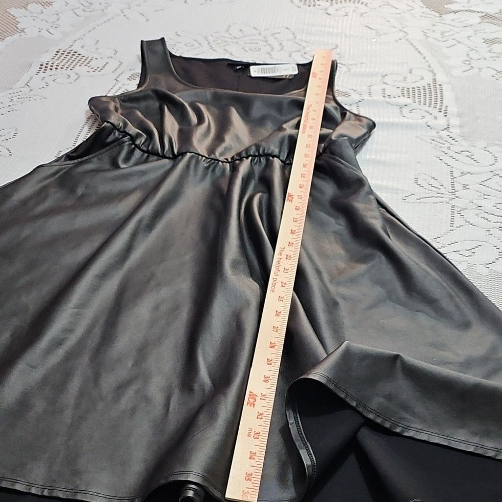 Torrid NWT Torrid Black Sleeveless PU Leather Dress Size L / US 10 / IT 46 - 6 Thumbnail
