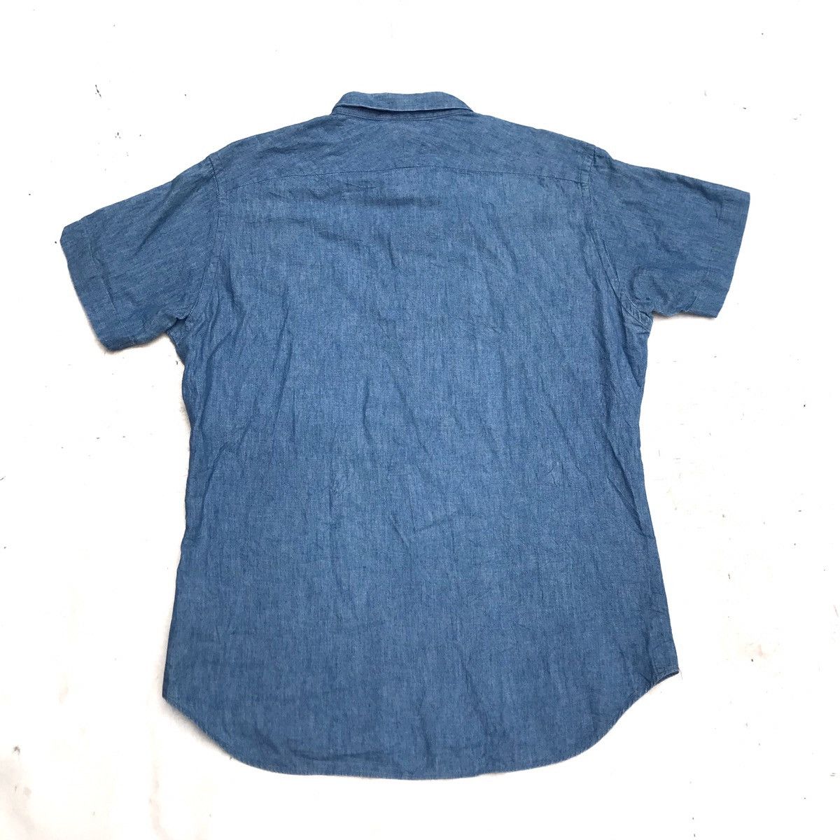 BRU NA BOINNE × Japanese Brand × Vintage Bruna Boinne TabiSugata nananinsha Authentic Denim Shirt Size US M / EU 48-50 / 2 - 9 Thumbnail