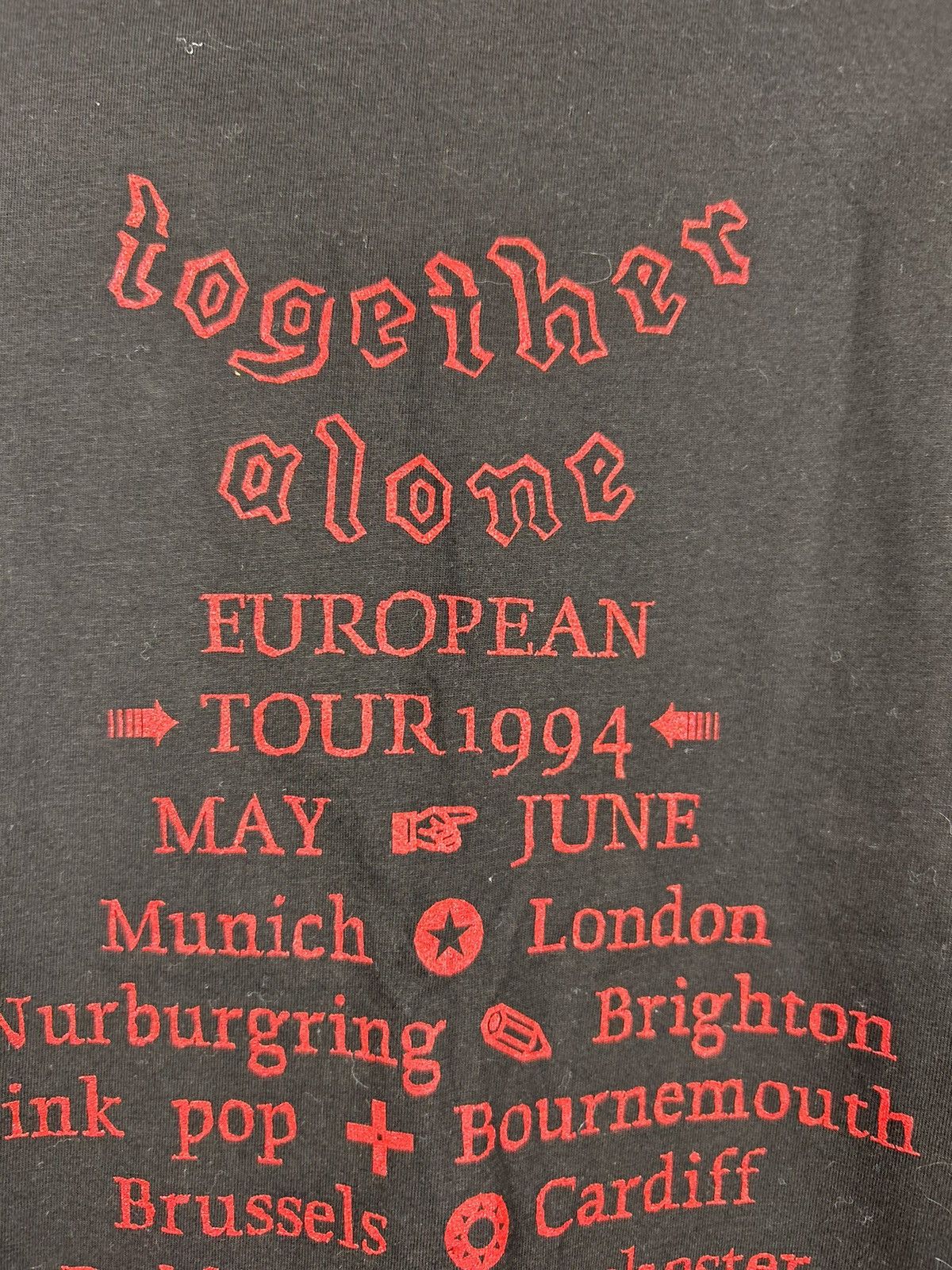 Band Tees vintage 90s 1994 CROWDED HOUSE together alone summer tour Size US L / EU 52-54 / 3 - 14 Thumbnail