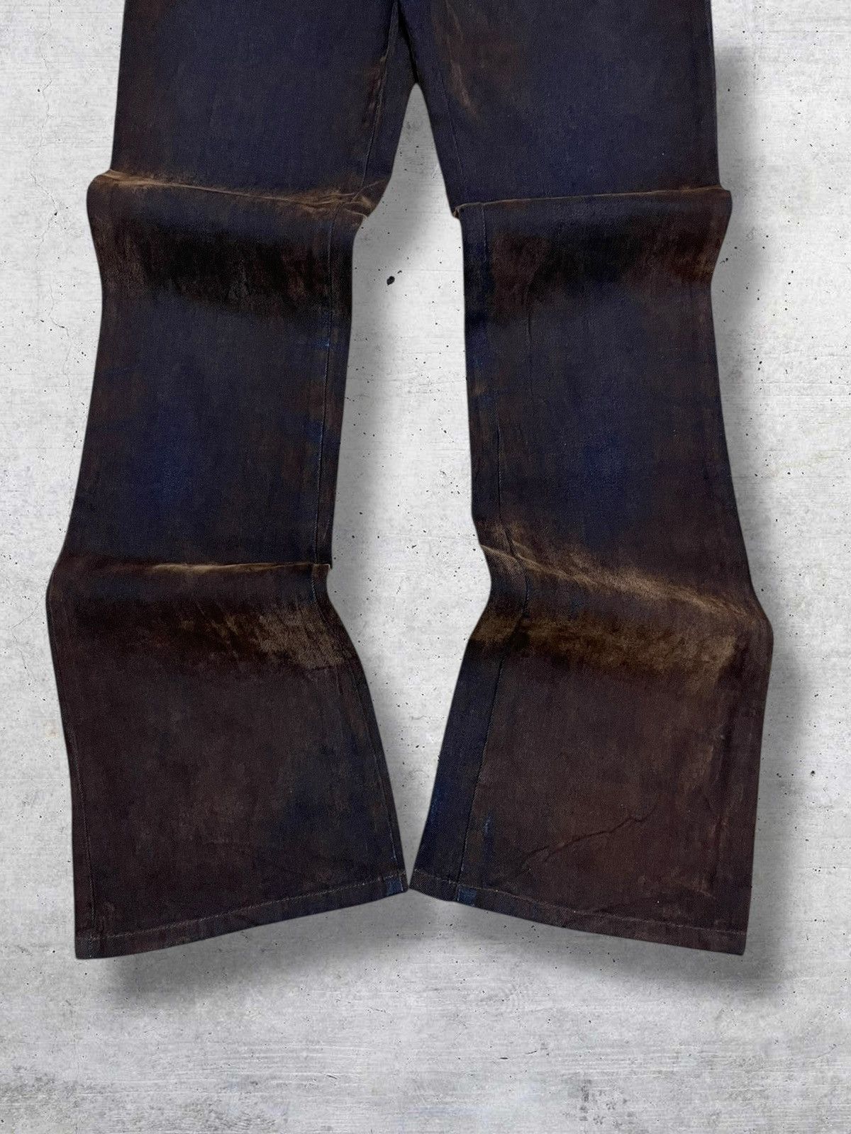 Japanese Brand VINTAGE WEATHERLAND 1990S JAPAN DESIGNER ECAILLE BROWN DENIM Size US 29 - 3 Thumbnail