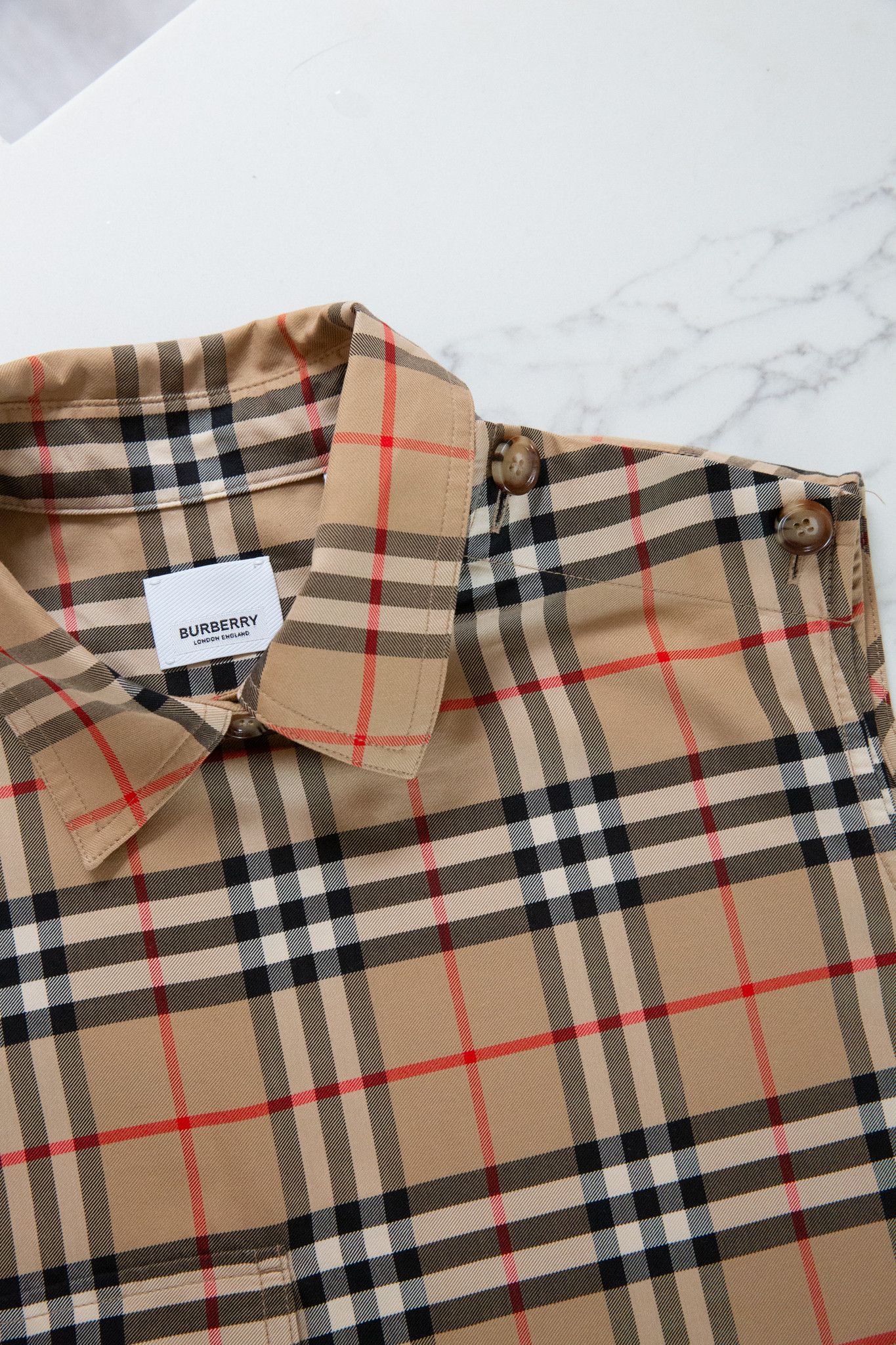 Burberry Karla Vintage Check Sleeveless Shirtdress Size L / US 10 / IT 46 - 9 Thumbnail