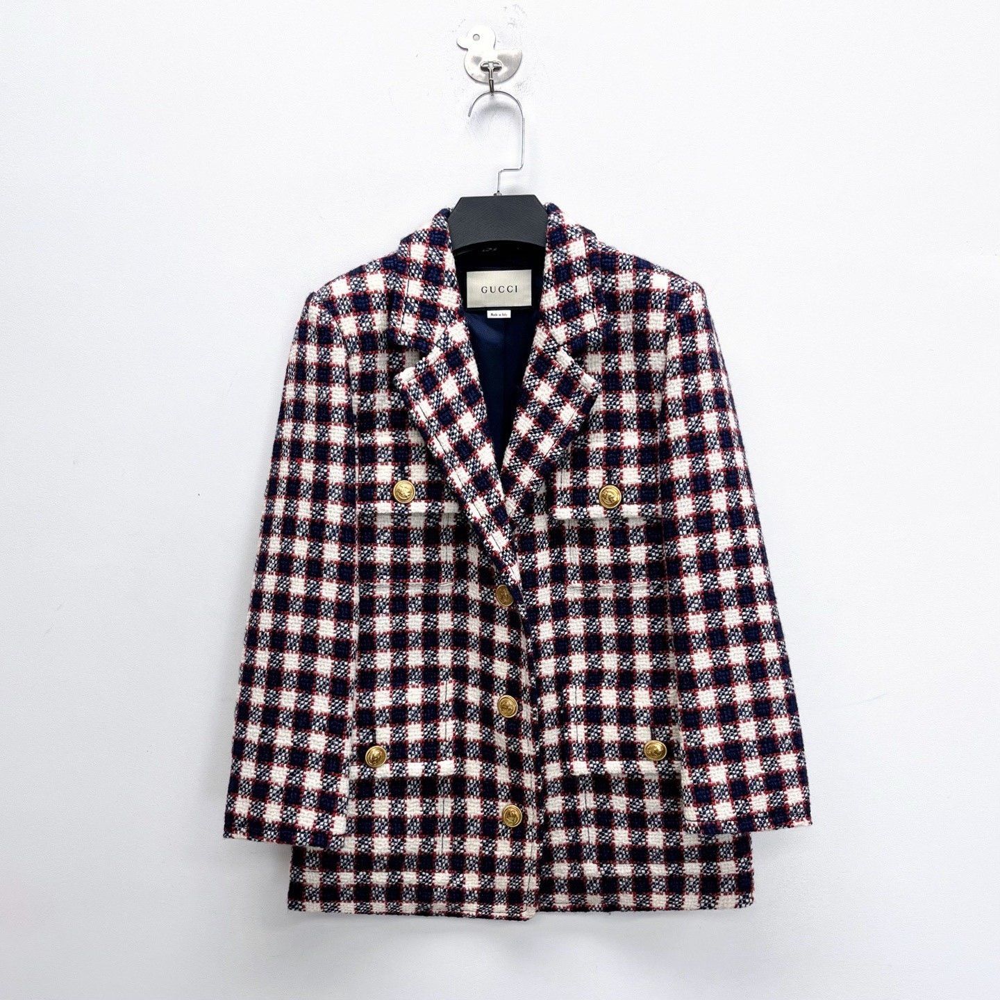 Gucci Gucci T Crown Gold Button Blazer Size US M / EU 48-50 / 2 - 1 Thumbnail