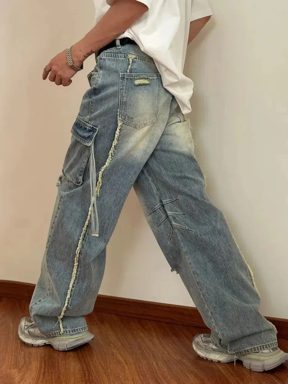 Japanese Brand Retro loose casual pocket jeans Size US 30 / EU 46 - 5 Thumbnail