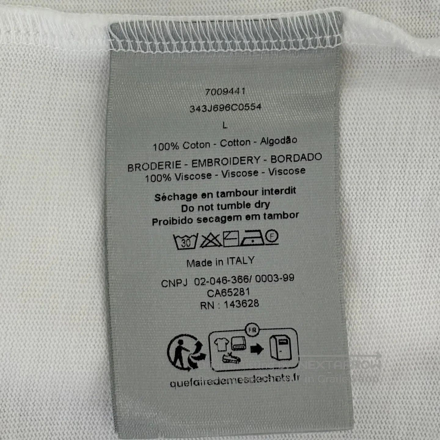 Dior Dior Embroidered Slogan LOGO Medal Short-Sleeve T-shirt Size L / US 10 / IT 46 - 4 Thumbnail