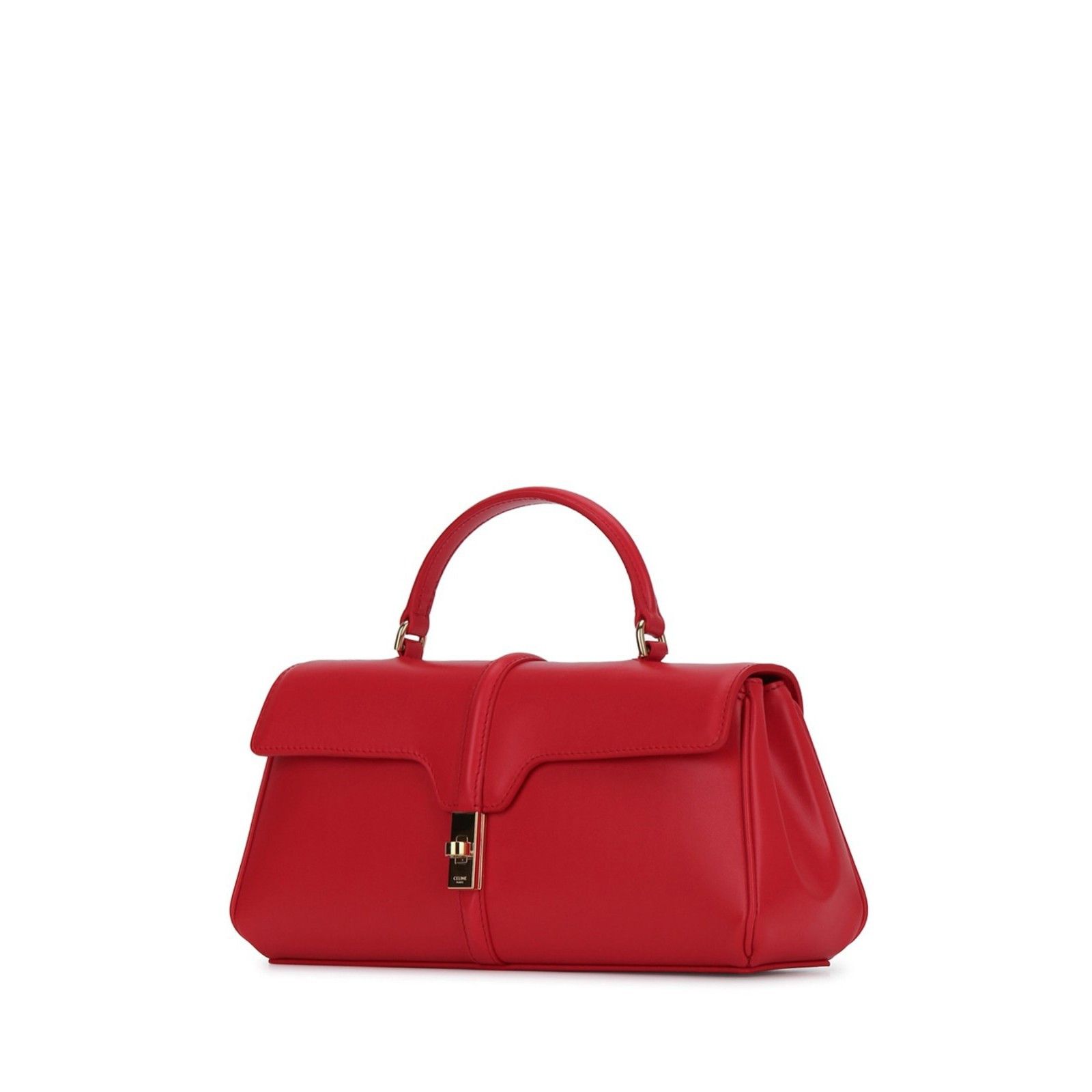 Celine CELINE Ultra Red Satine Calfskin Le 16 Side To Side Bag New Size ONE SIZE - 2 Thumbnail