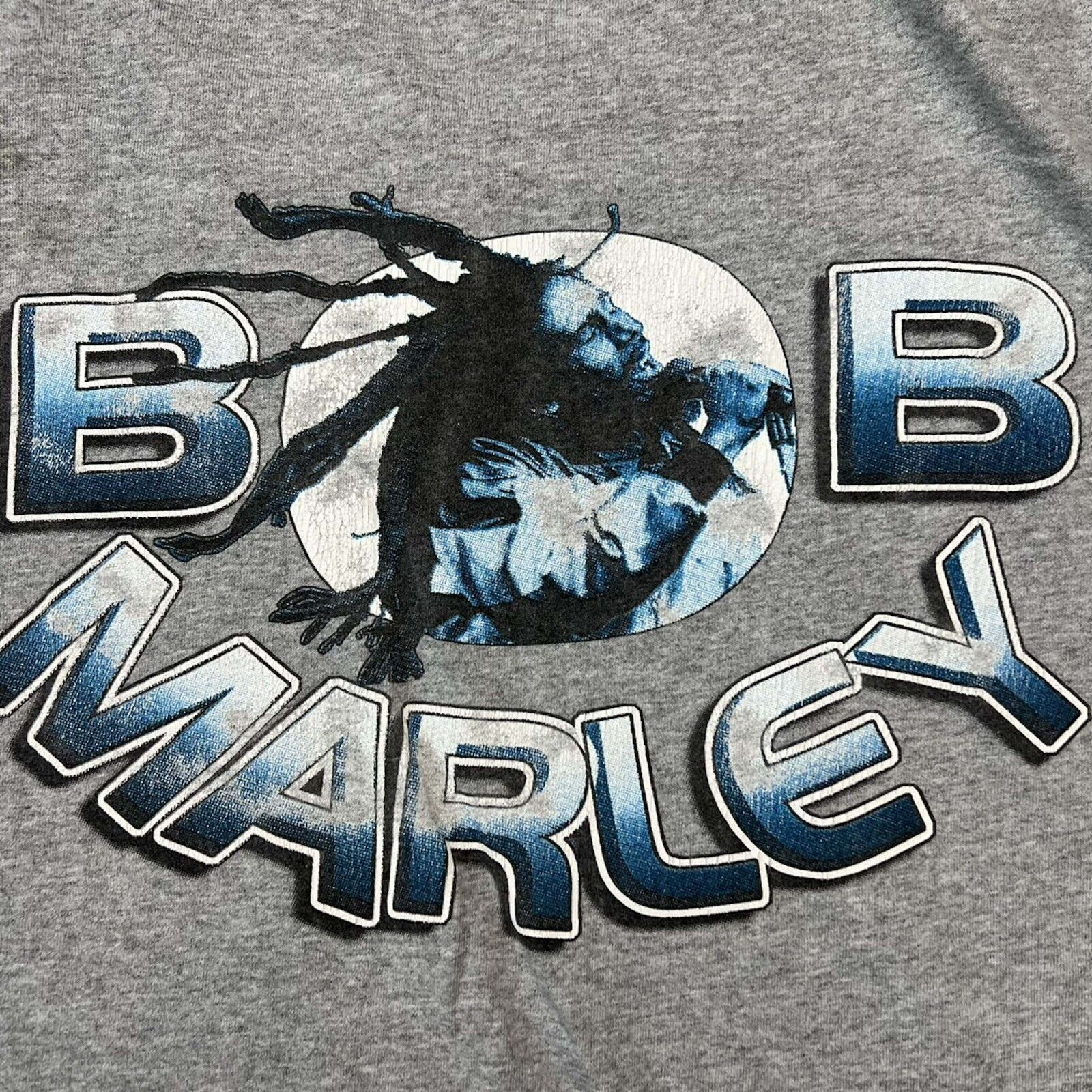 Band Tees × Bob Marley × Vintage Vintage Bob Marley T Shirt Double Sided Short Sleeve Rap Tee Size US XL / EU 56 / 4 - 5 Thumbnail