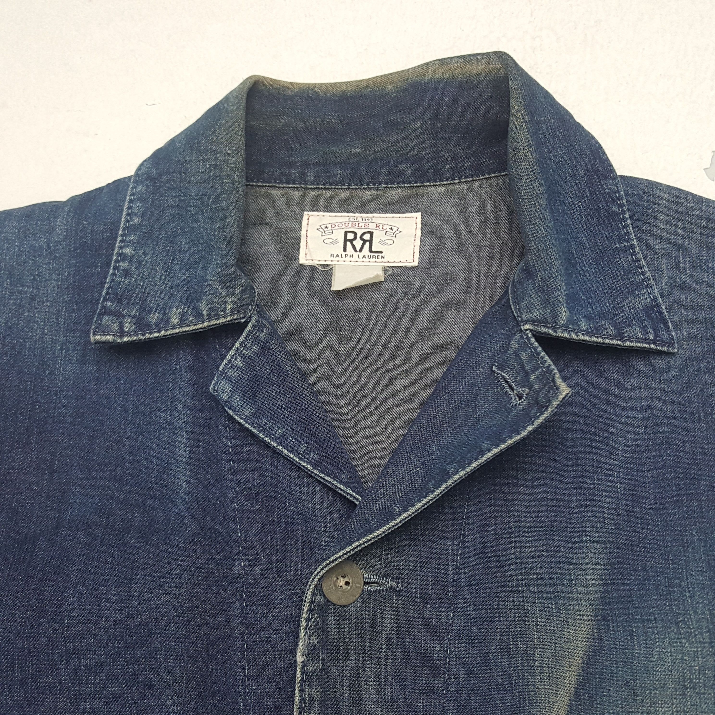 Ralph Lauren Vintage RRL by Ralph Lauren American Denim Jacket Size US XXL / EU 58 / 5 - 4 Thumbnail