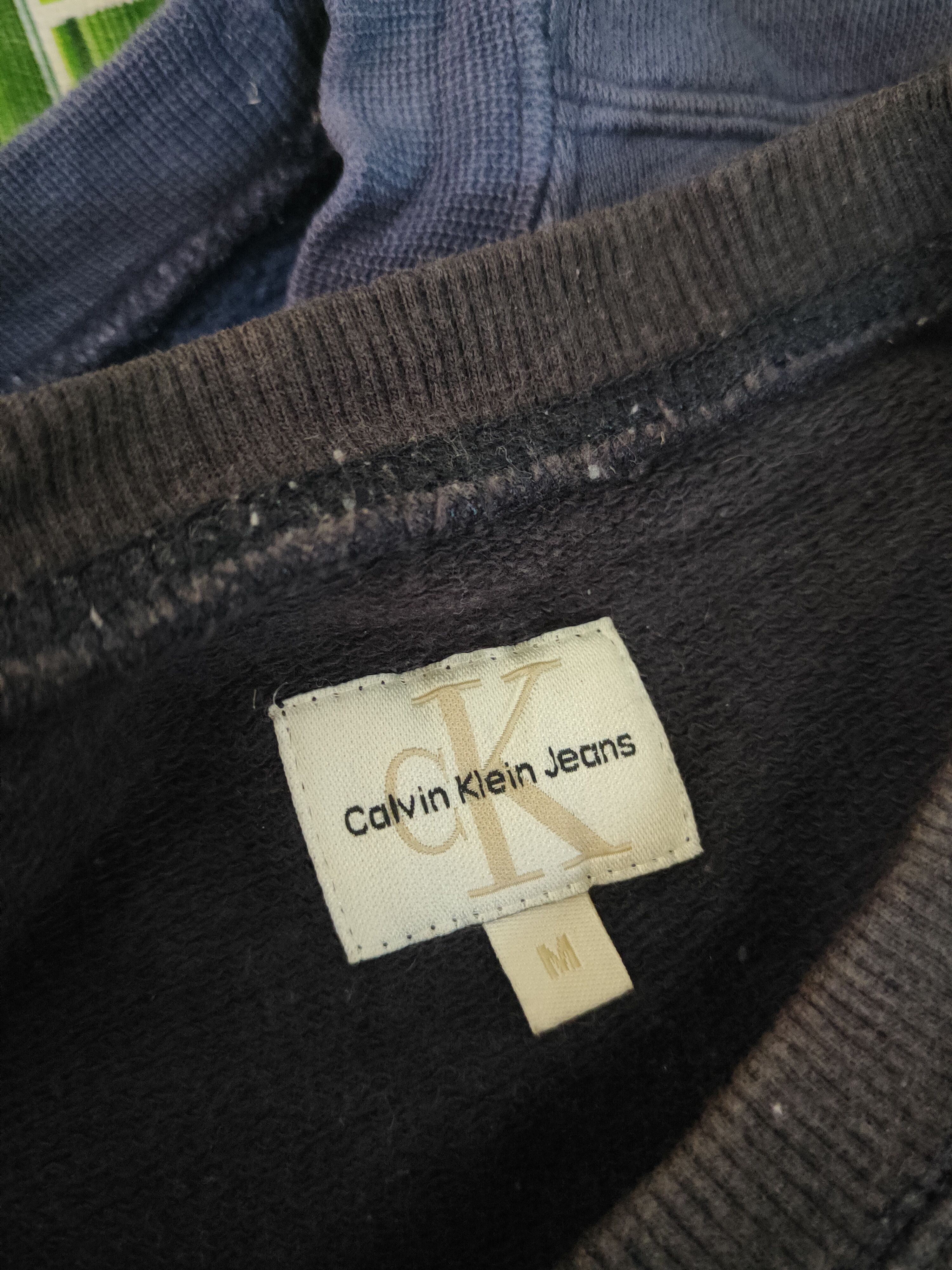 Calvin Klein × Japanese Brand × Vintage Calvin Klein Dark Blue Faded Sweatshirts #S1884 Size US M / EU 48-50 / 2 - 13 Thumbnail