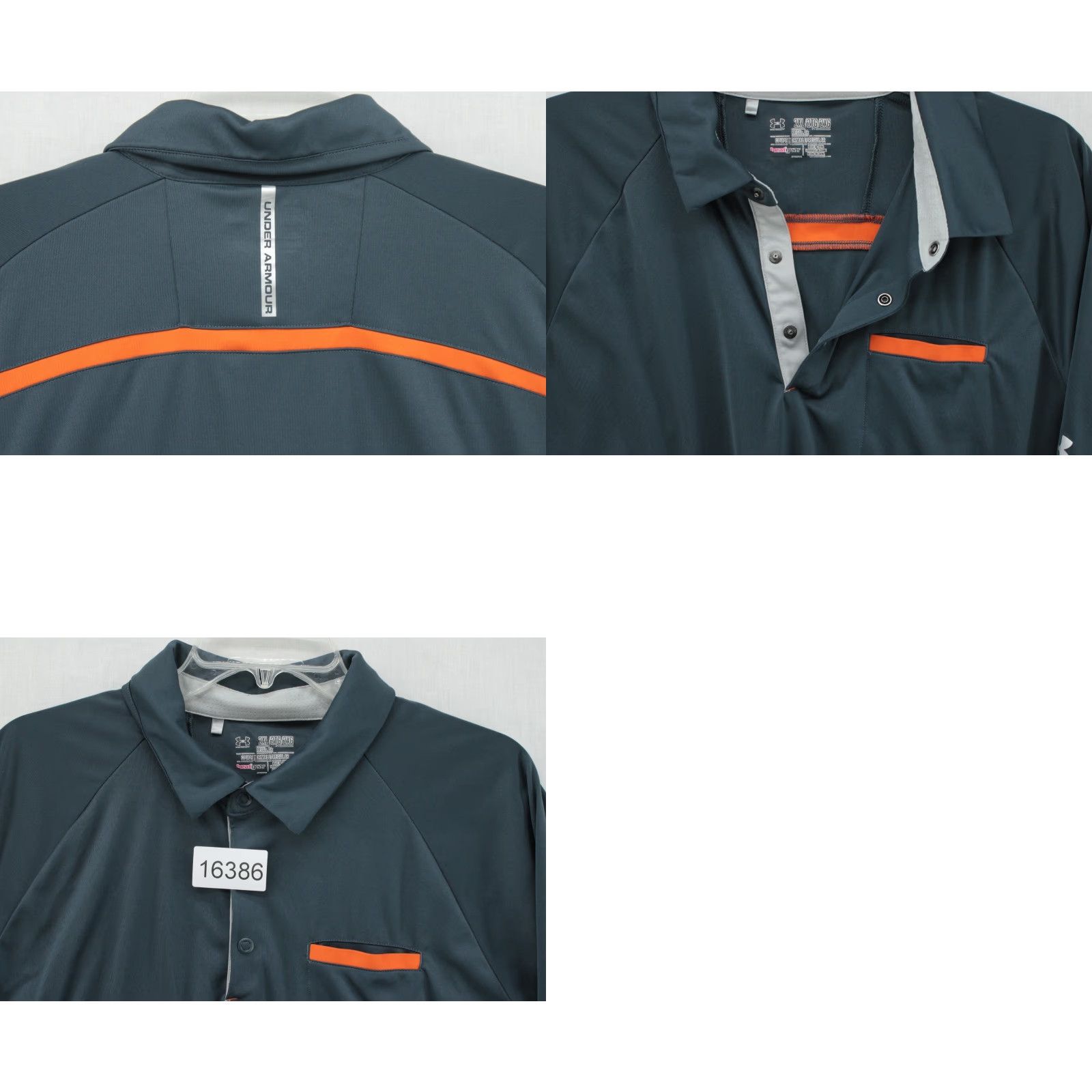 Under Armour VINTAGE? No—Under Armour Polo Shirt Men 2XL Gray Orange Coldblack Golf Performance Polo Adult 2XL Gray Orange Golf Under Armour HeatGear Mens Polo Size US XXL / EU 58 / 5 - 8 Thumbnail