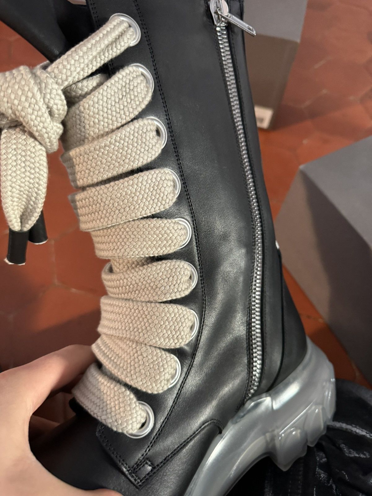 Rick Owens Rick Owens jumbo lace bozo tractor boots Size US 8 / EU 41 - 7 Thumbnail