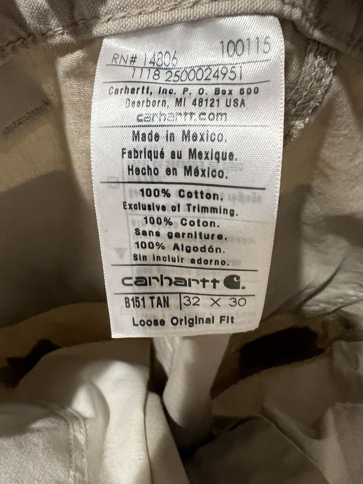 Carhartt Carhartt loose original fit cargo workpants Size US 31 - 4 Thumbnail