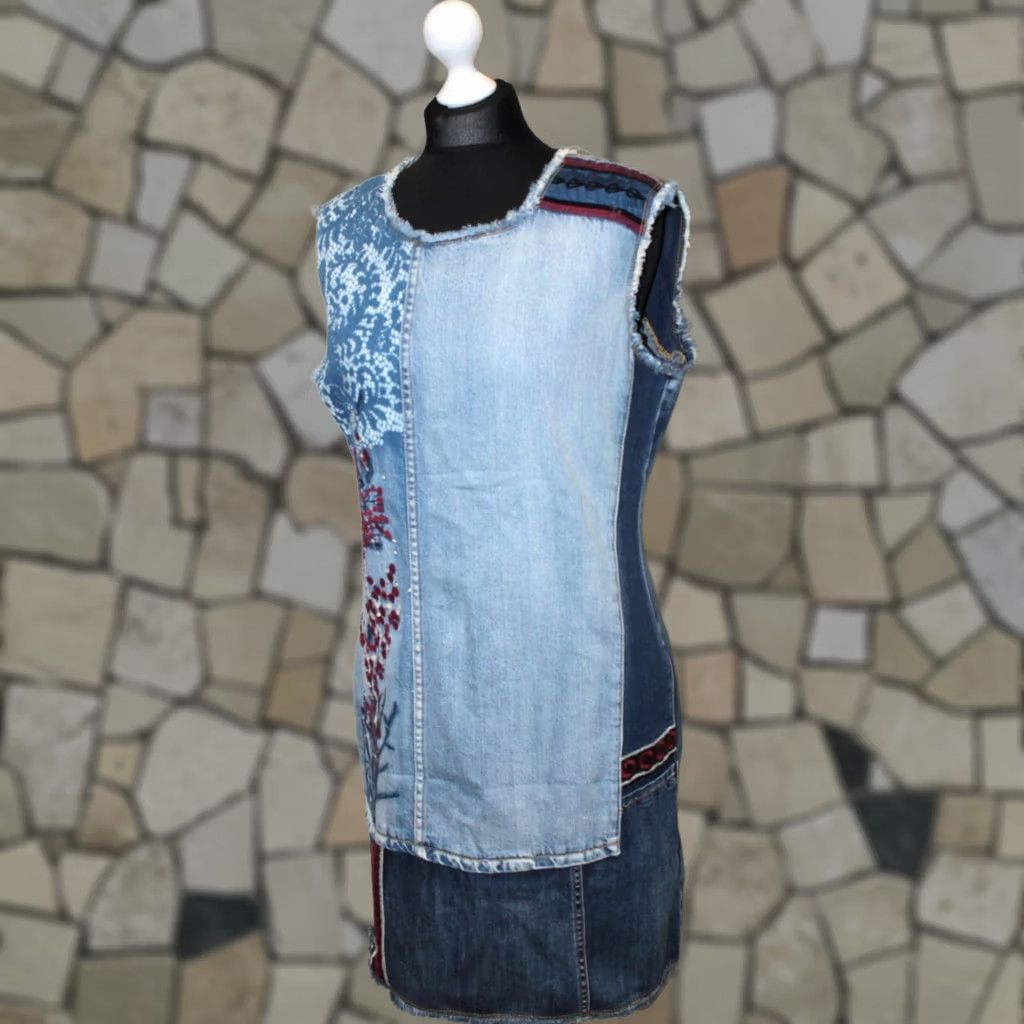 Desigual Desigual womens dress Size 44 Albastru A-Line Dress Knee Length Size M / US 6-8 / IT 42-44 - 1 Thumbnail