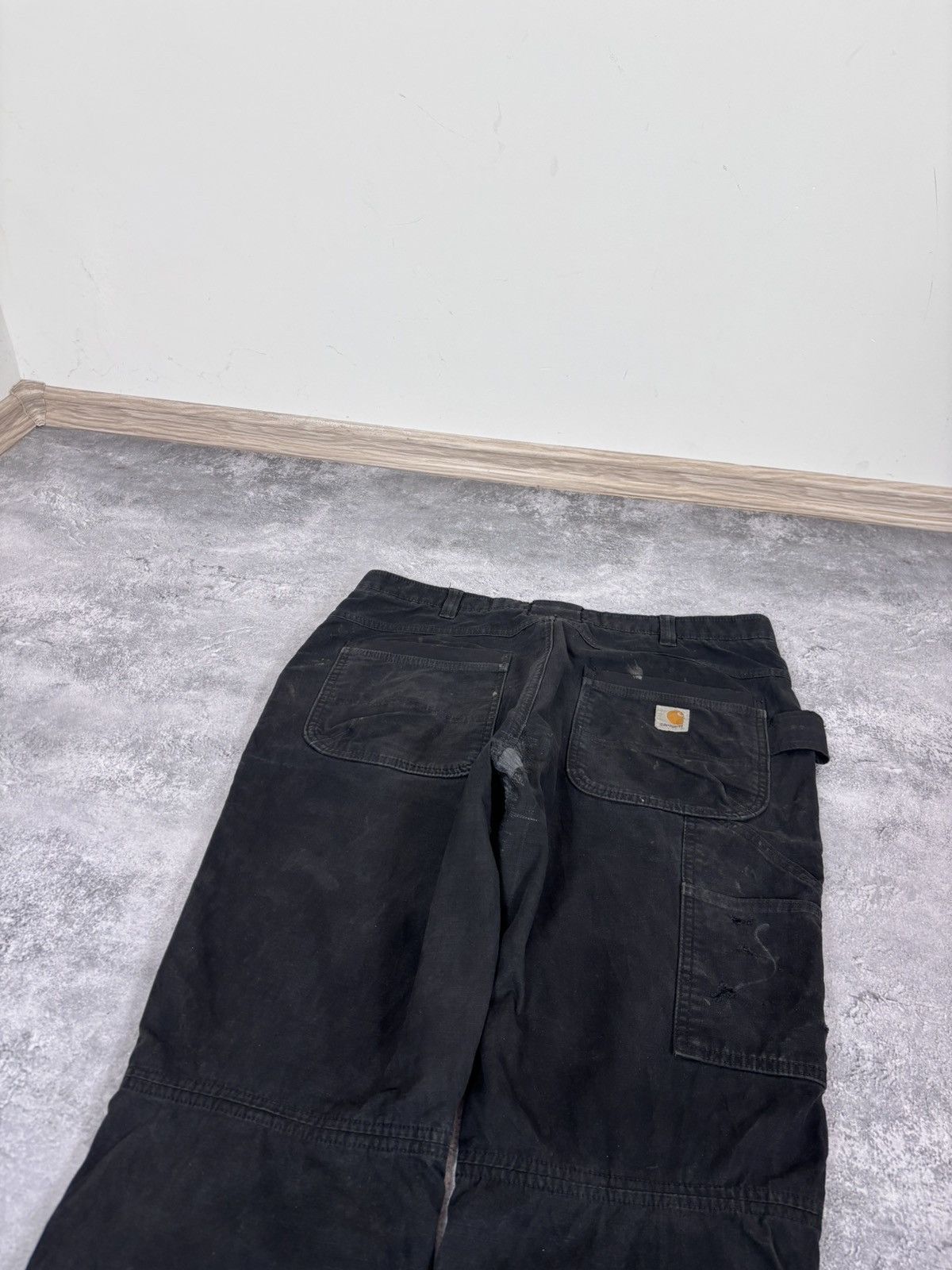 Carhartt Carhartt Rugged Flex Steel Double Knee Black Carpenter Pants Size US 36 / EU 52 - 18 Thumbnail