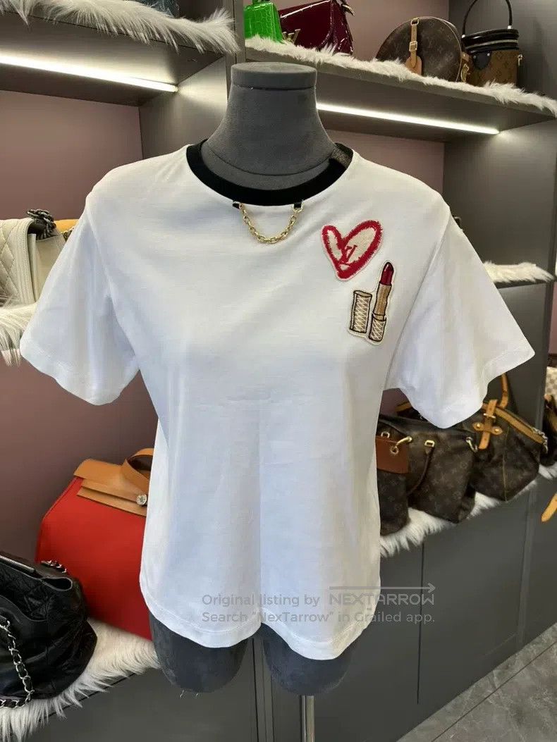 Louis Vuitton Louis Vuitton Valentine's Day Limited Embroidered White sh Size M / US 6-8 / IT 42-44 - 2 Thumbnail