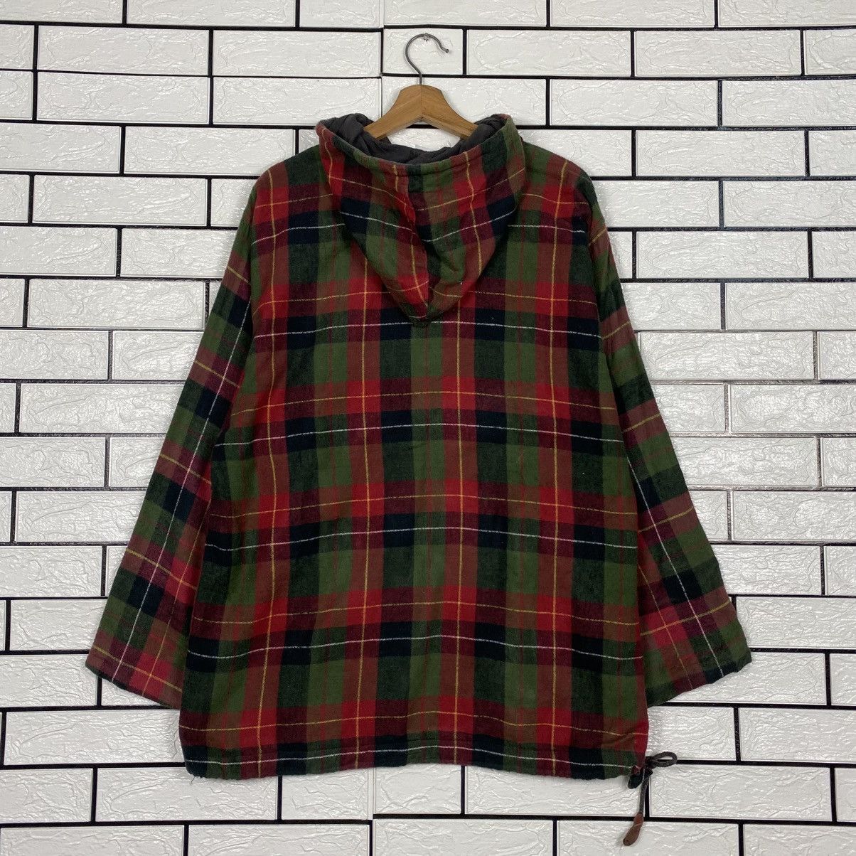Hysteric Glamour 📌Vintage Half Button Baja Jacket Hoodie Tartan Design Size US M / EU 48-50 / 2 - 9 Thumbnail