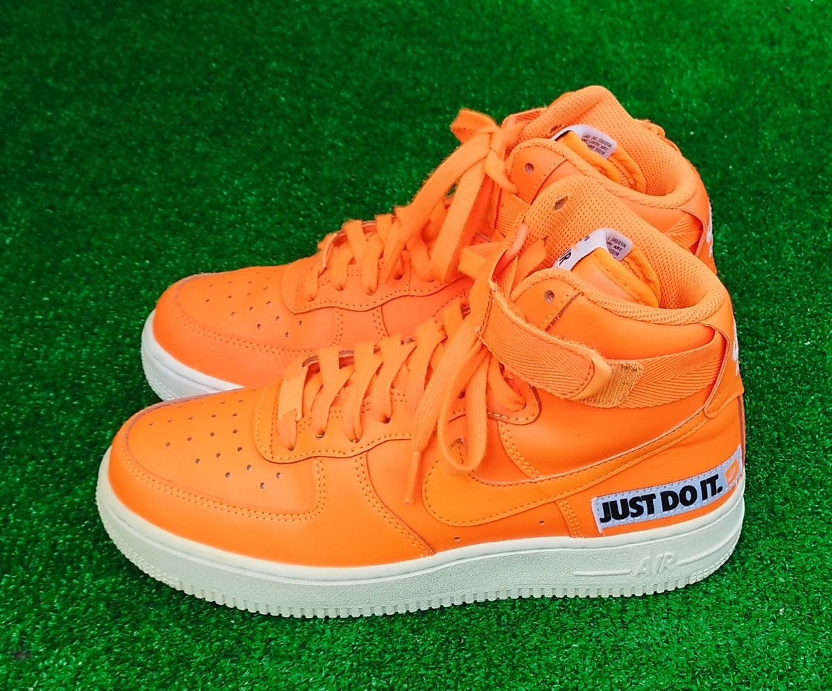 Nike Nike Air Force 1 High Just Do It Pack Orange Unisex #7us Size US 7 / IT 37 - 3 Thumbnail