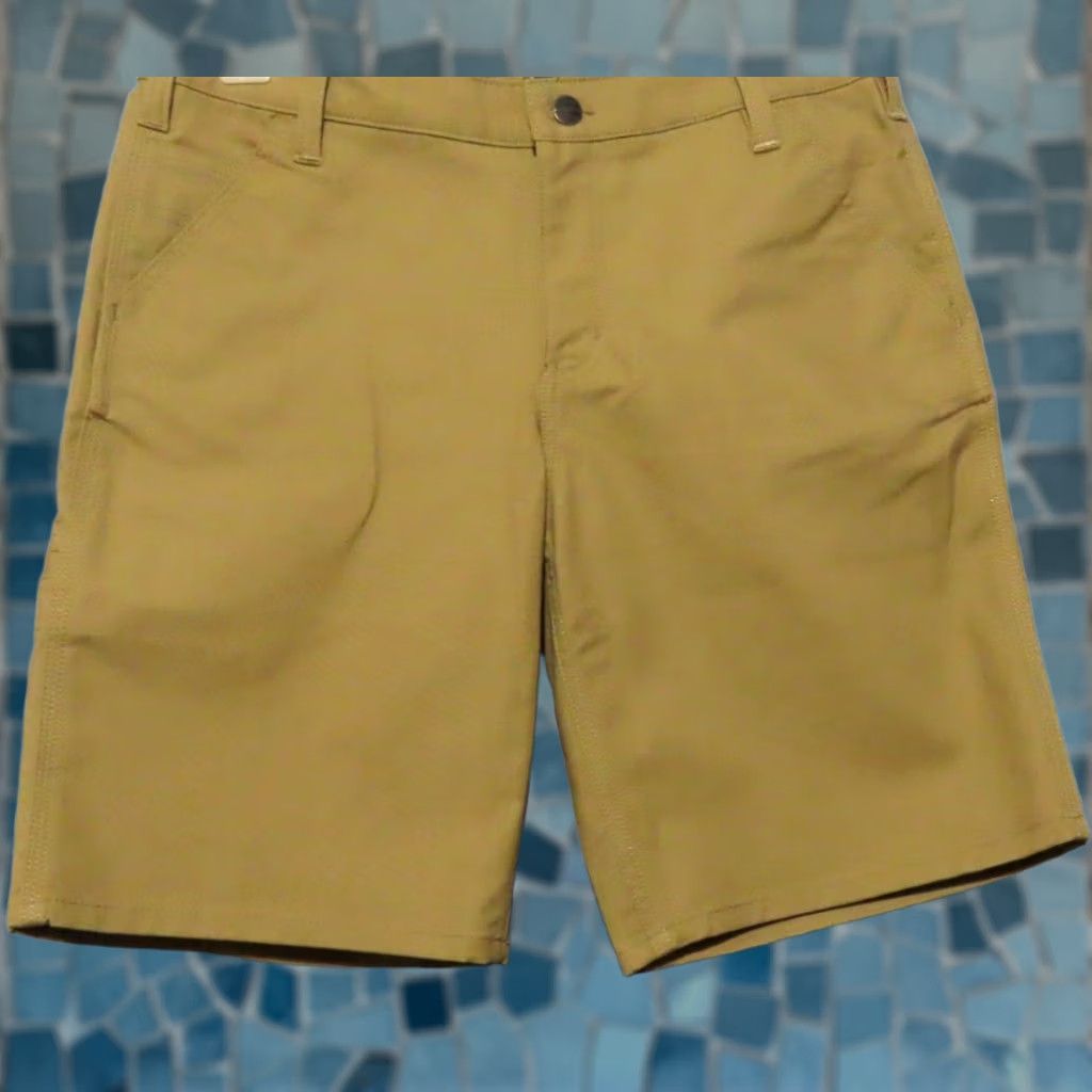 Carhartt Carhartt Women's 12 Rugged Flex Loose Fit Cargo Shorts Tan Size 34" / US 12 / IT 48 - 1 Thumbnail