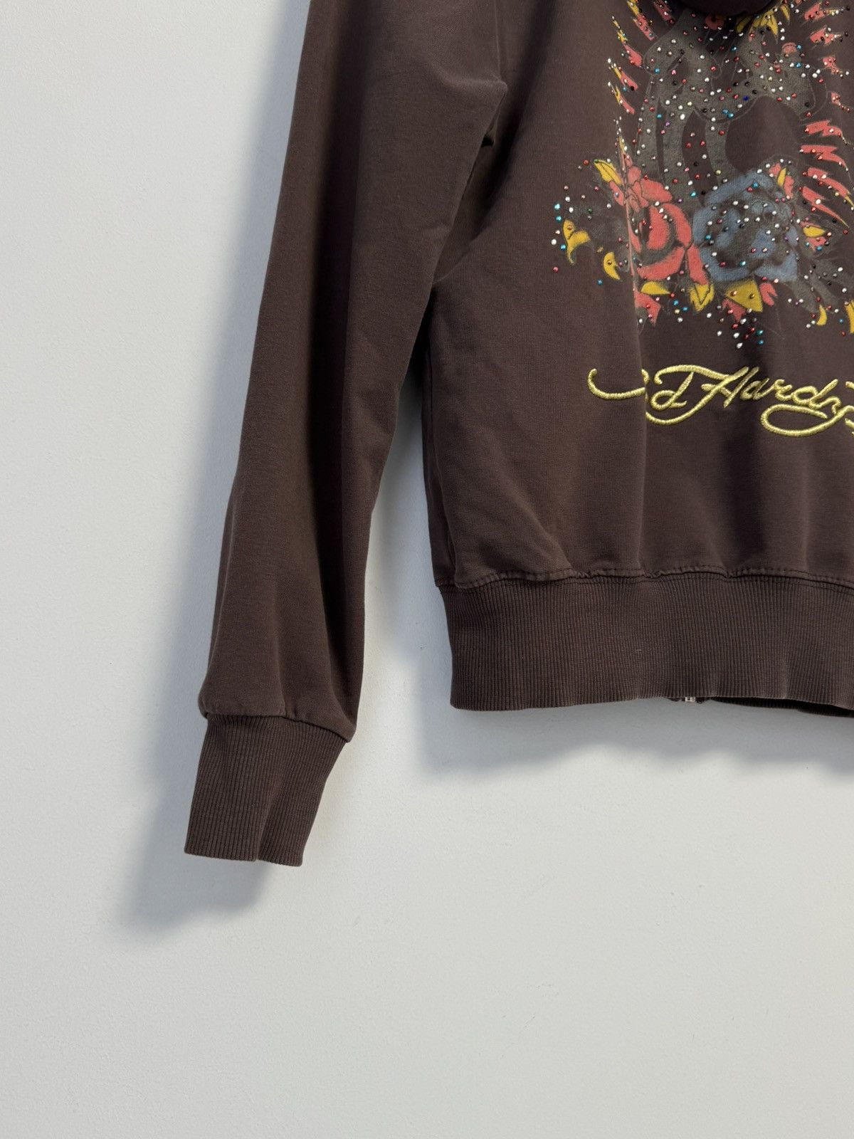 Ed Hardy Ed Hardy Vintage Y2K Style Ful Zip Hoodie Brown Size L / US 10 / IT 46 - 14 Thumbnail