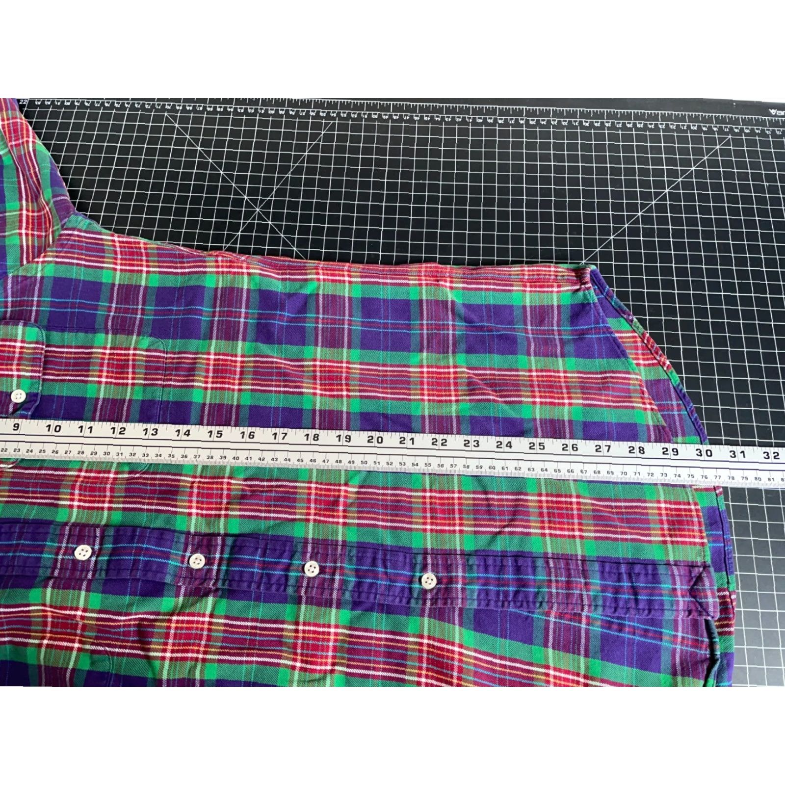 Ralph Lauren Ralph Lauren Workshirt Shirt Mens Medium Purple Plaid Flannel Button-Down Collar Casual Size US M / EU 48-50 / 2 - 6 Thumbnail