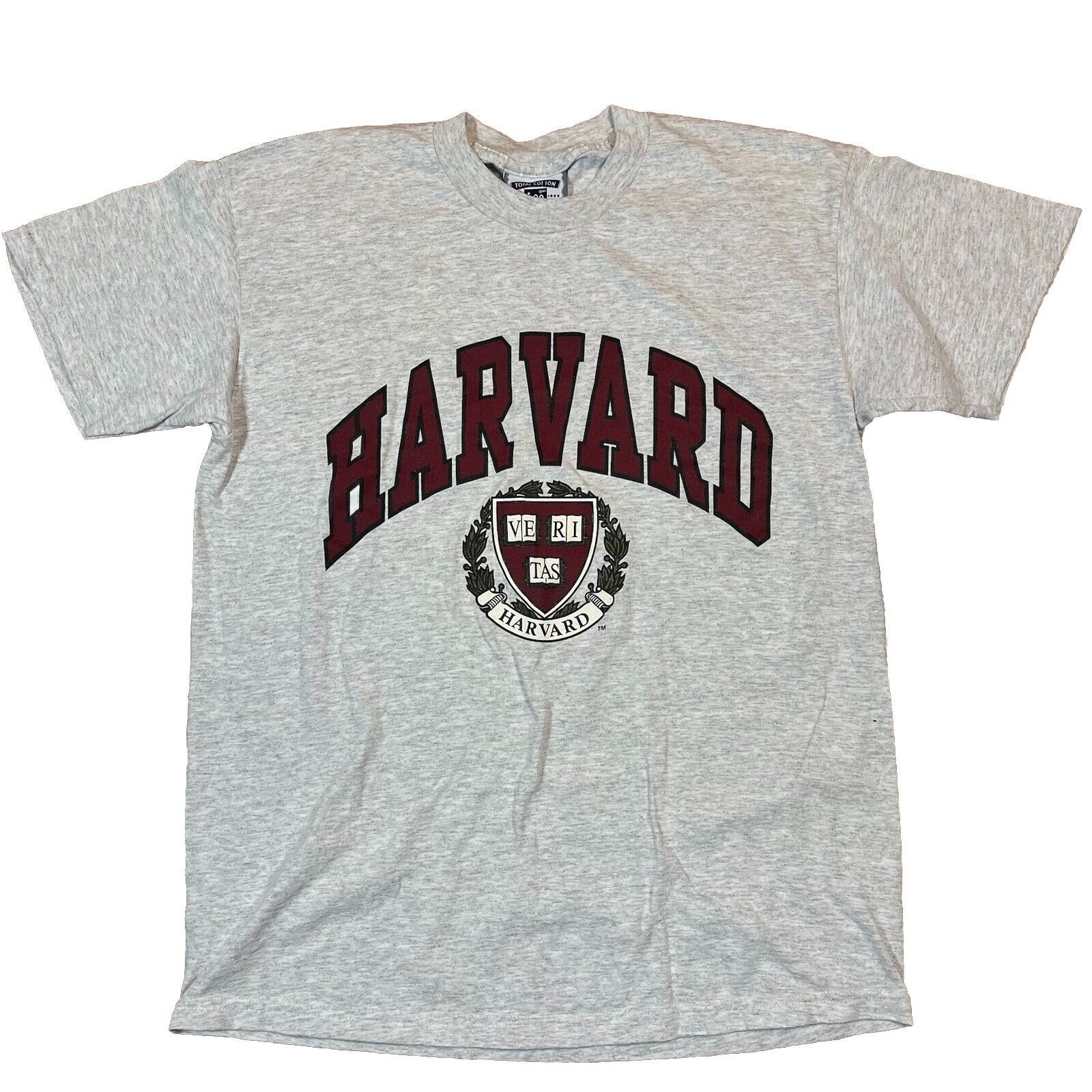 Lee VTG Harvard Gray T-Shirt USA Made Lee 90s Y2K Glitter Medium Size US M / EU 48-50 / 2 - 1 Thumbnail