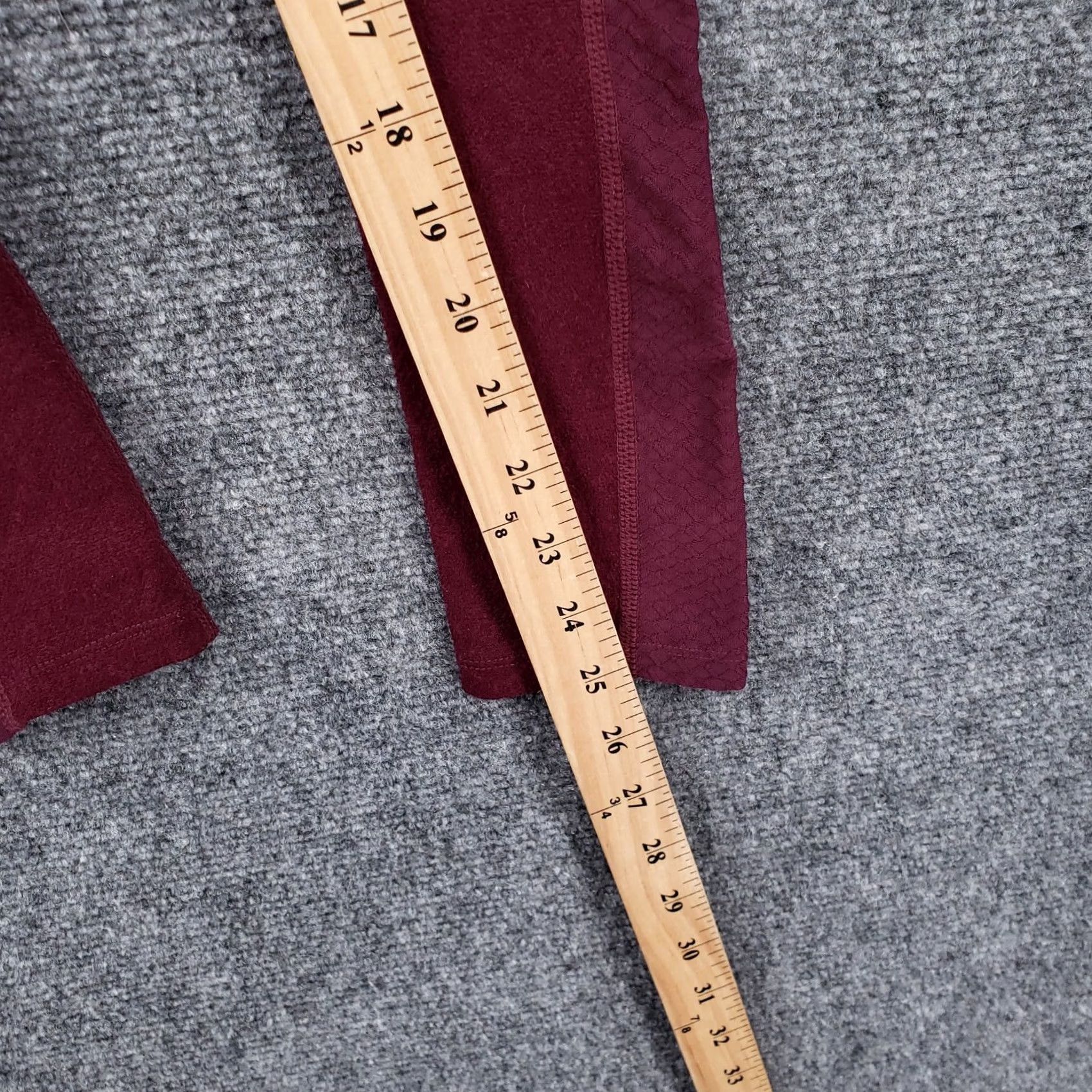 Gymshark Gymshark Leggings Womens XS Red Ankle Workout Yoga Mid Rise Stretch Pull On Size 26" / US 2 / IT 38 - 6 Thumbnail