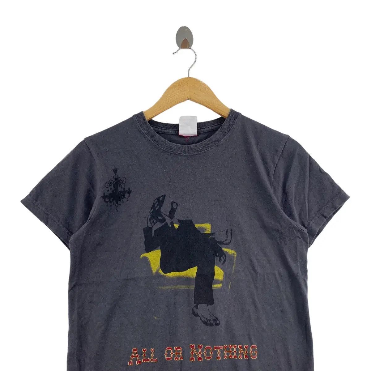 Vintage ALL OR NOTHING Bet My All Comic Strip Tee Shirt Top Movie Size US XS / EU 42 / 0 - 3 Thumbnail