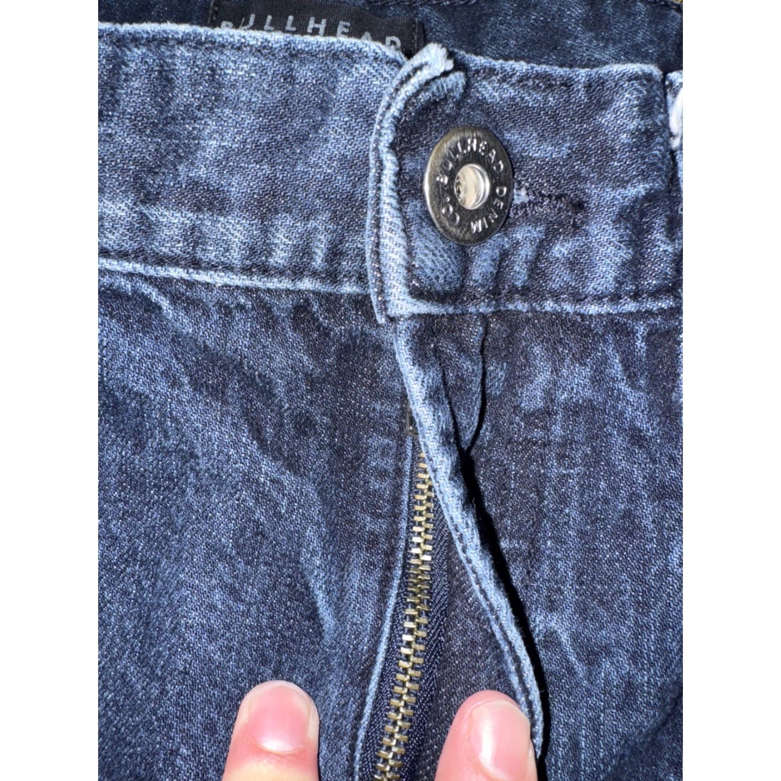 Denime Bullhead Denim Jeans Men’s 32x30 Slim Fit Dark Wash Stretch Low Rise Size US 32 / EU 48 - 4 Thumbnail