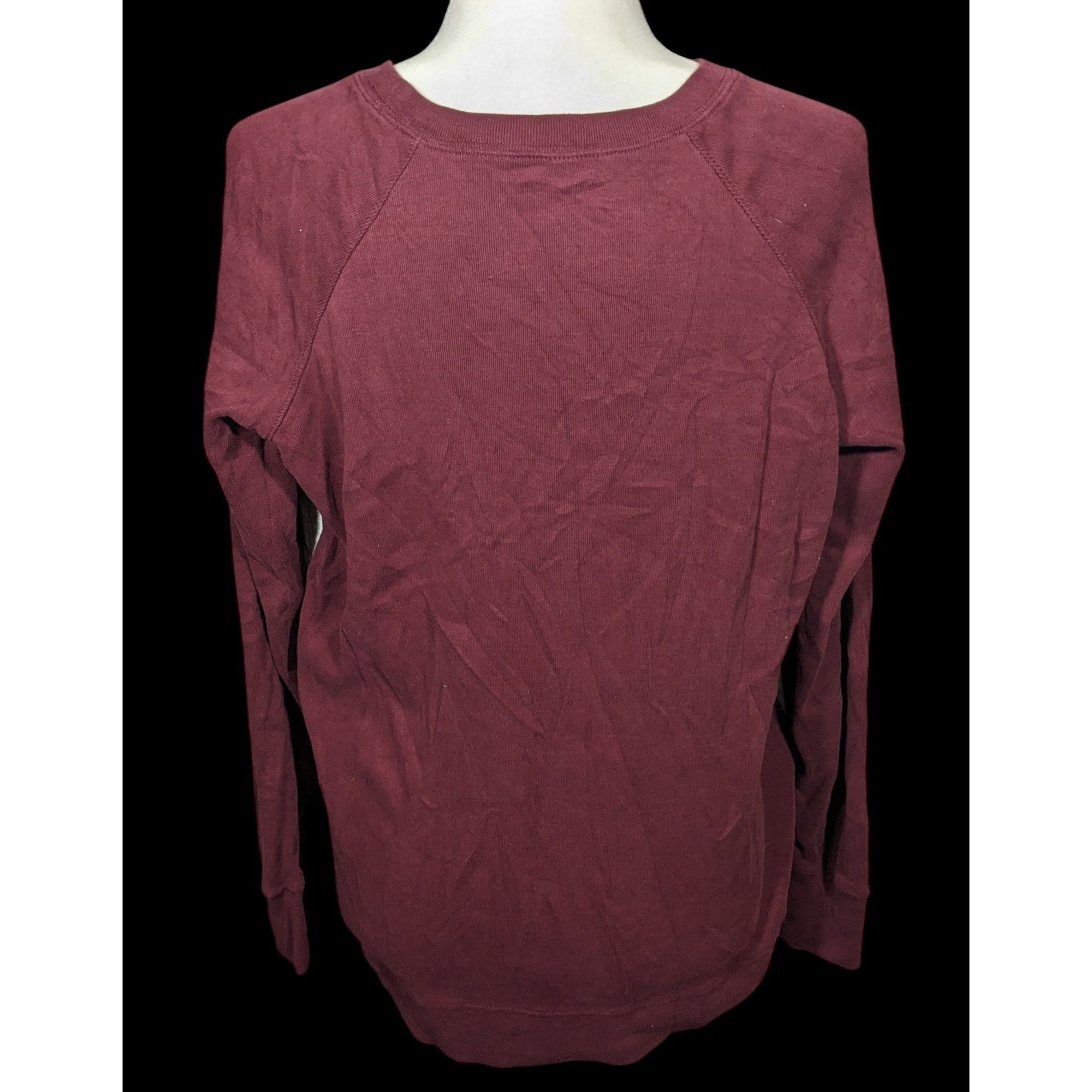 Eddie Bauer Eddie Bauer Red And White Quilted Front Long Sleeve Top Size L / US 10 / IT 46 - 2 Thumbnail
