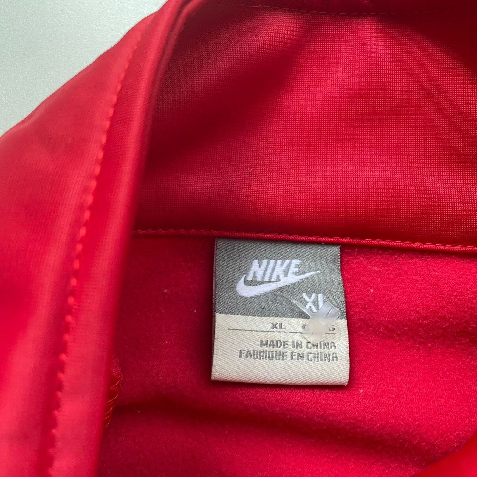 Nike Vintage Y2K Nike Manchester United F.C Warm Up Jacket XL Red Size US L / EU 52-54 / 3 - 7 Thumbnail