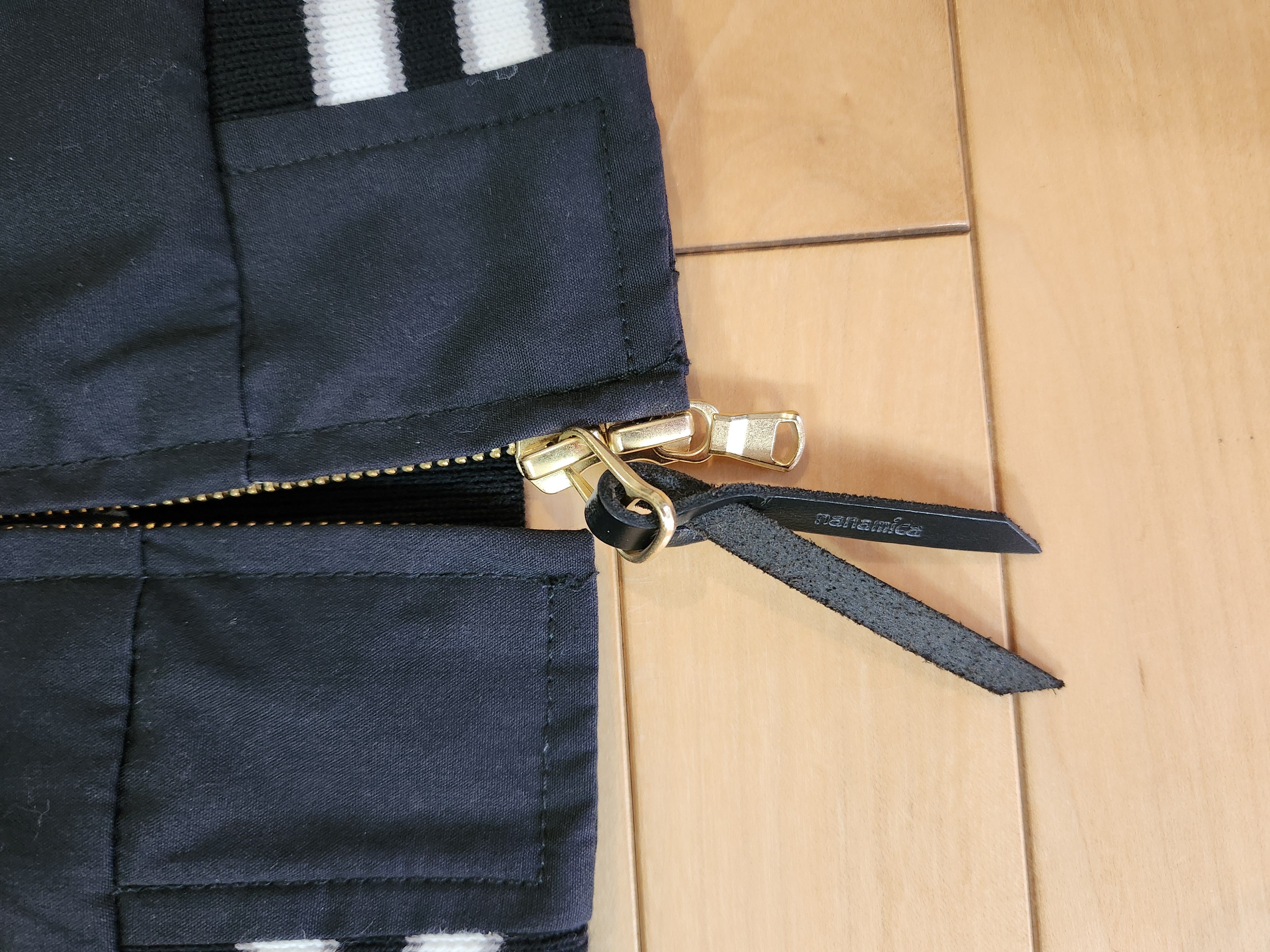 Nanamica Nanamica JAPAN 65/35 Varsity Jacket Black Grey White Leather Size US L / EU 52-54 / 3 - 5 Thumbnail