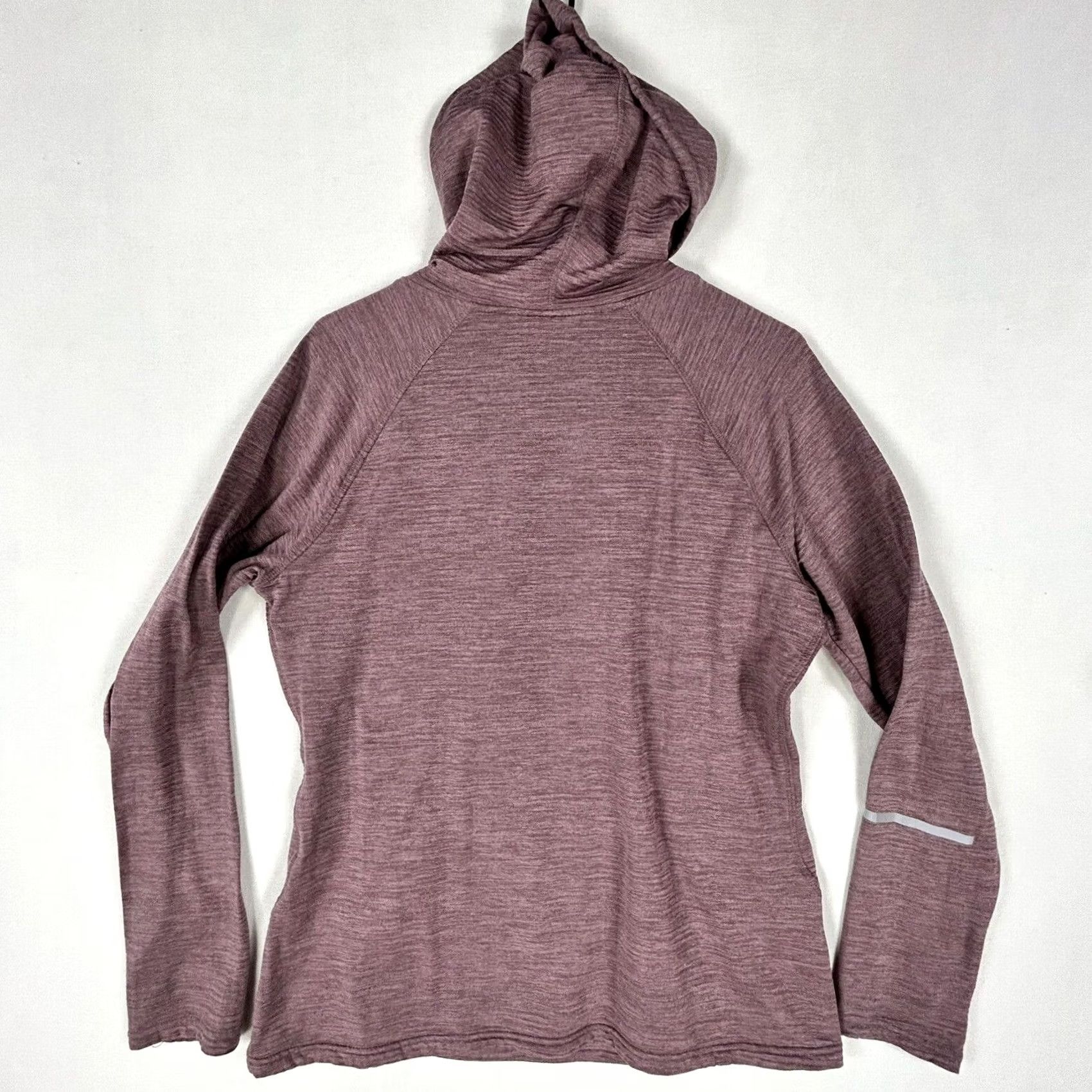 Reebok Reebok Athletic Pullover Hooded Cowl Neck Long Sleeve Women L Red Running Gym T-Shirt Size L / US 10 / IT 46 - 6 Thumbnail