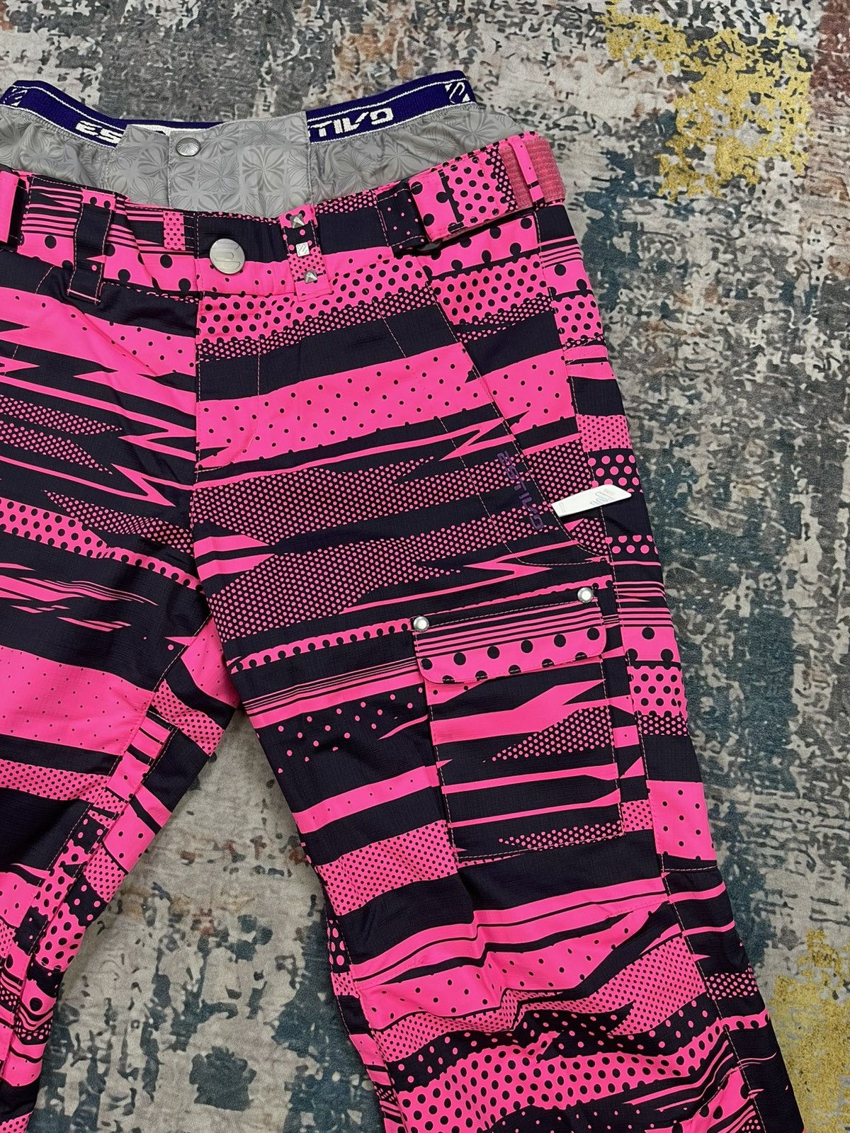Sports Specialties Estivo Pink Tiger Stripe Snow Ski Pant Size 30" / US 8 / IT 44 - 6 Thumbnail