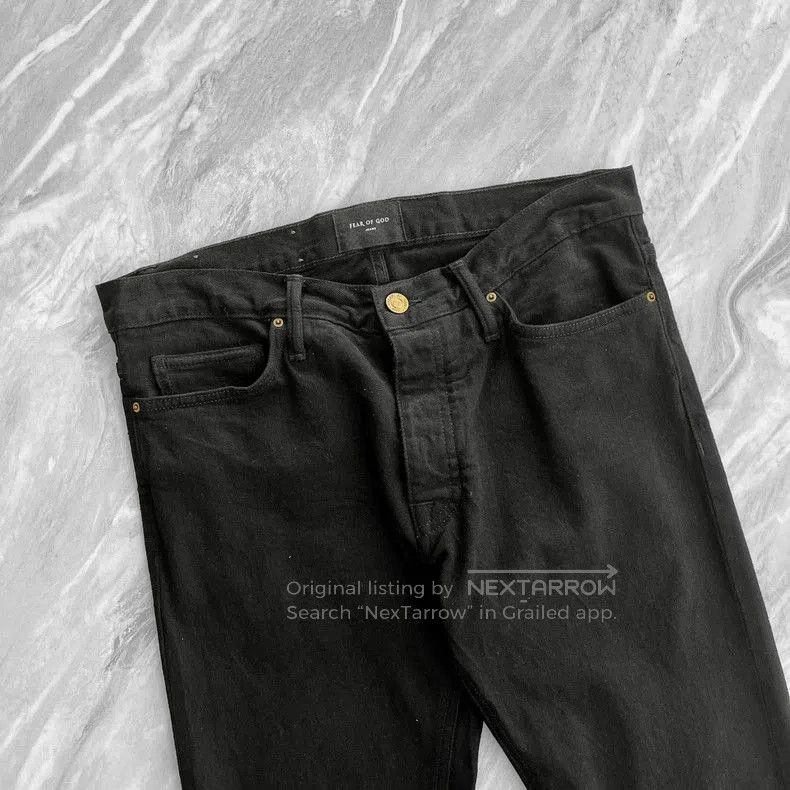 Fear of God Fear of God 5th Season Zip Hem Black Jeans. Size US 31 - 4 Thumbnail