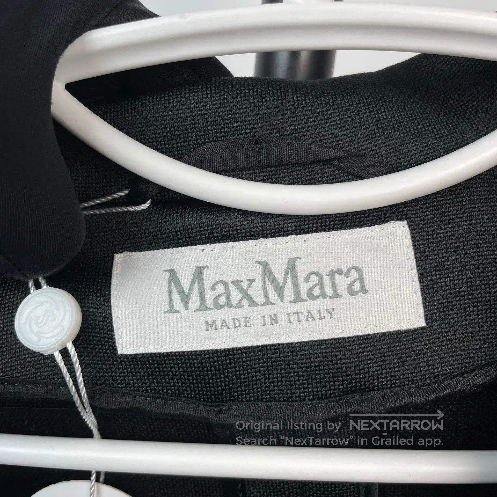 Max Mara Max Mara Black double-breasted long trench coat with lapel Size 4XL / US 24-26 - 5 Thumbnail