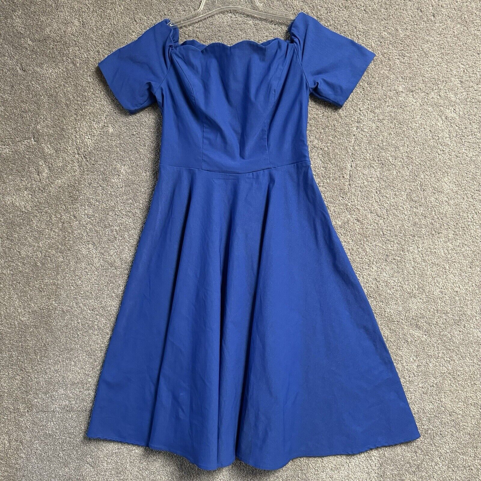 Other Belle Poque M Dress Vintage Style Scalloped Off Shoulder Size M / US 6-8 / IT 42-44 - 2 Thumbnail