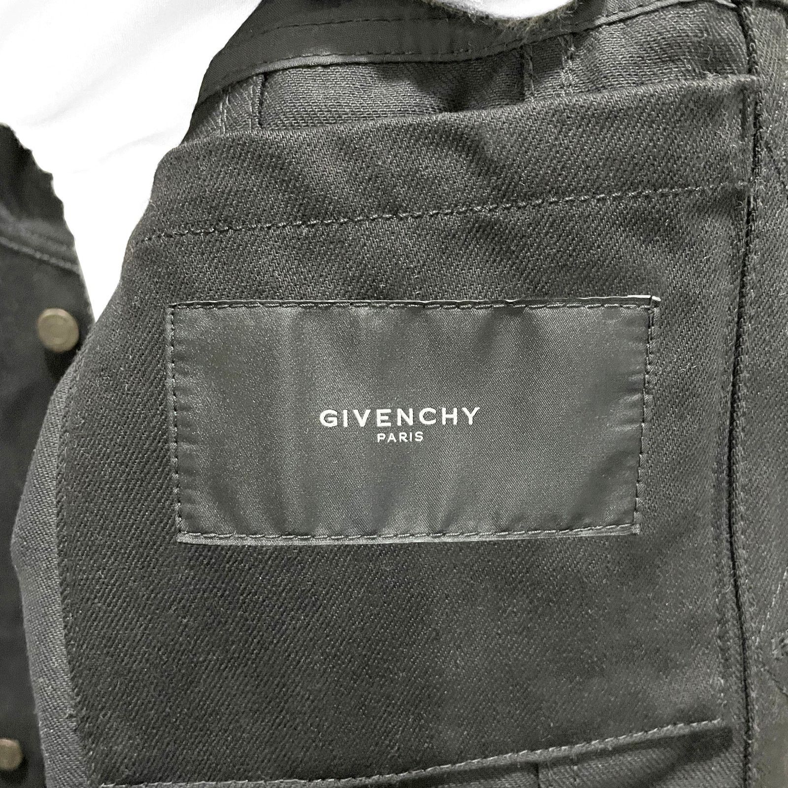 Givenchy 🔴 Givenchy Star-Studded Denim Jacket - Black Size US S / EU 44-46 / 1 - 11 Thumbnail