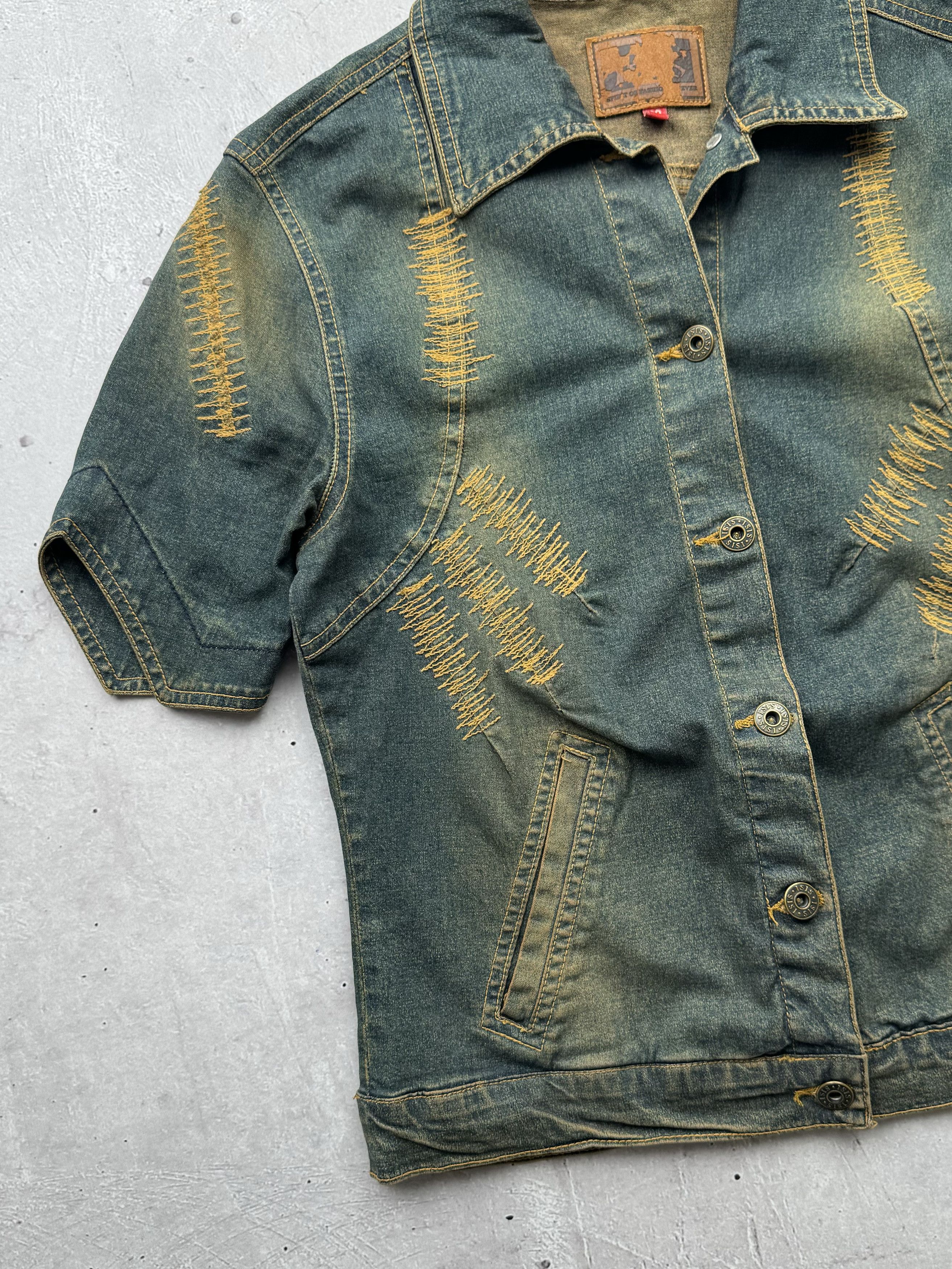 Vintage Vintage Amazing Denim Jacket Size XS / US 0-2 / IT 36-38 - 2 Thumbnail