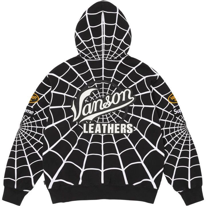 Supreme × Vanson Leathers Supreme Vanson Leathers Spider-Man Zip Up Hooded Sweatshirt Size US L / EU 52-54 / 3 - 2 Thumbnail